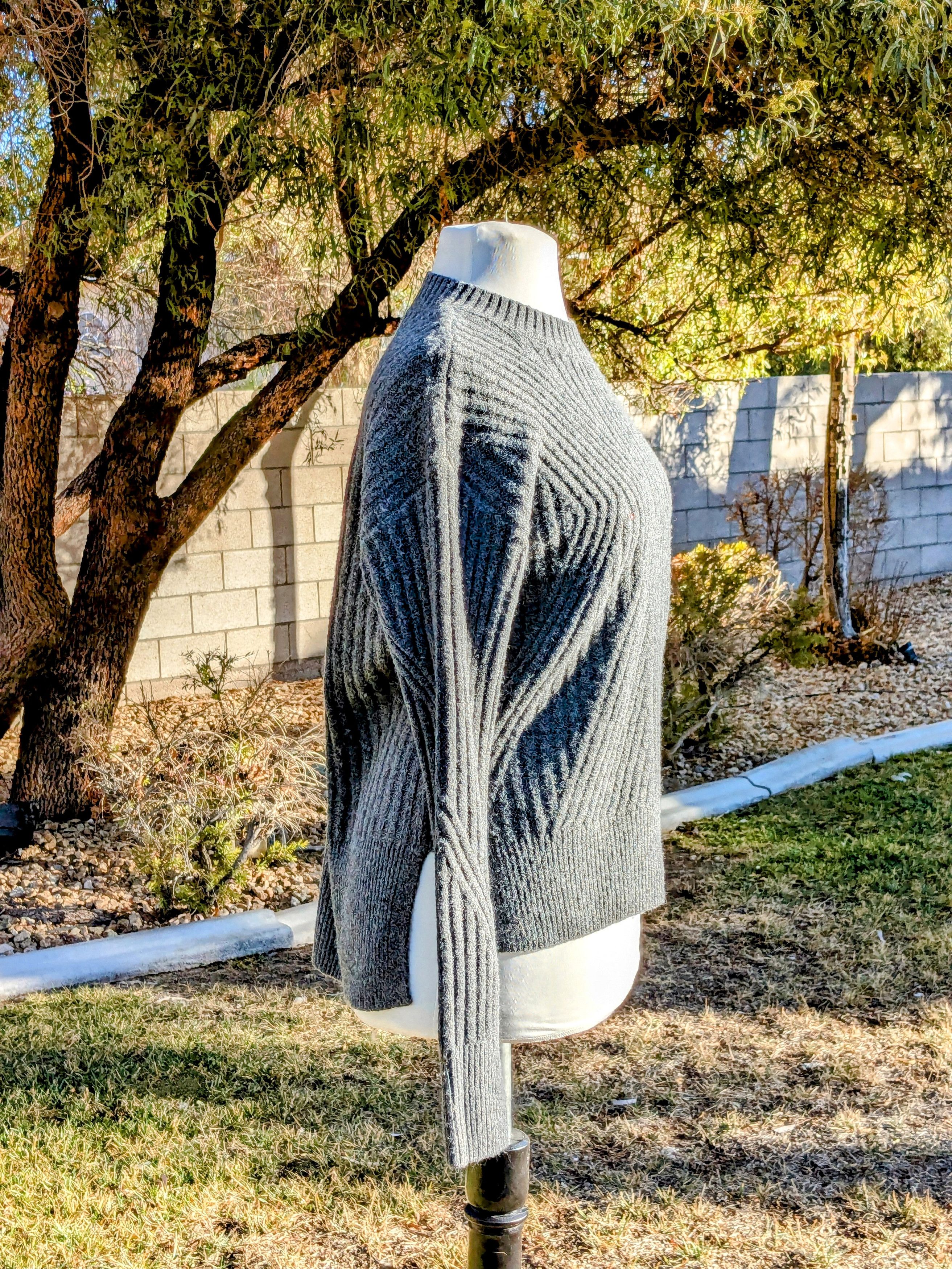 Vera Wang Simply Vera Wang Directional Ribbed Pullover Sweater Top Size S / US 4 / IT 40 - 3 Thumbnail