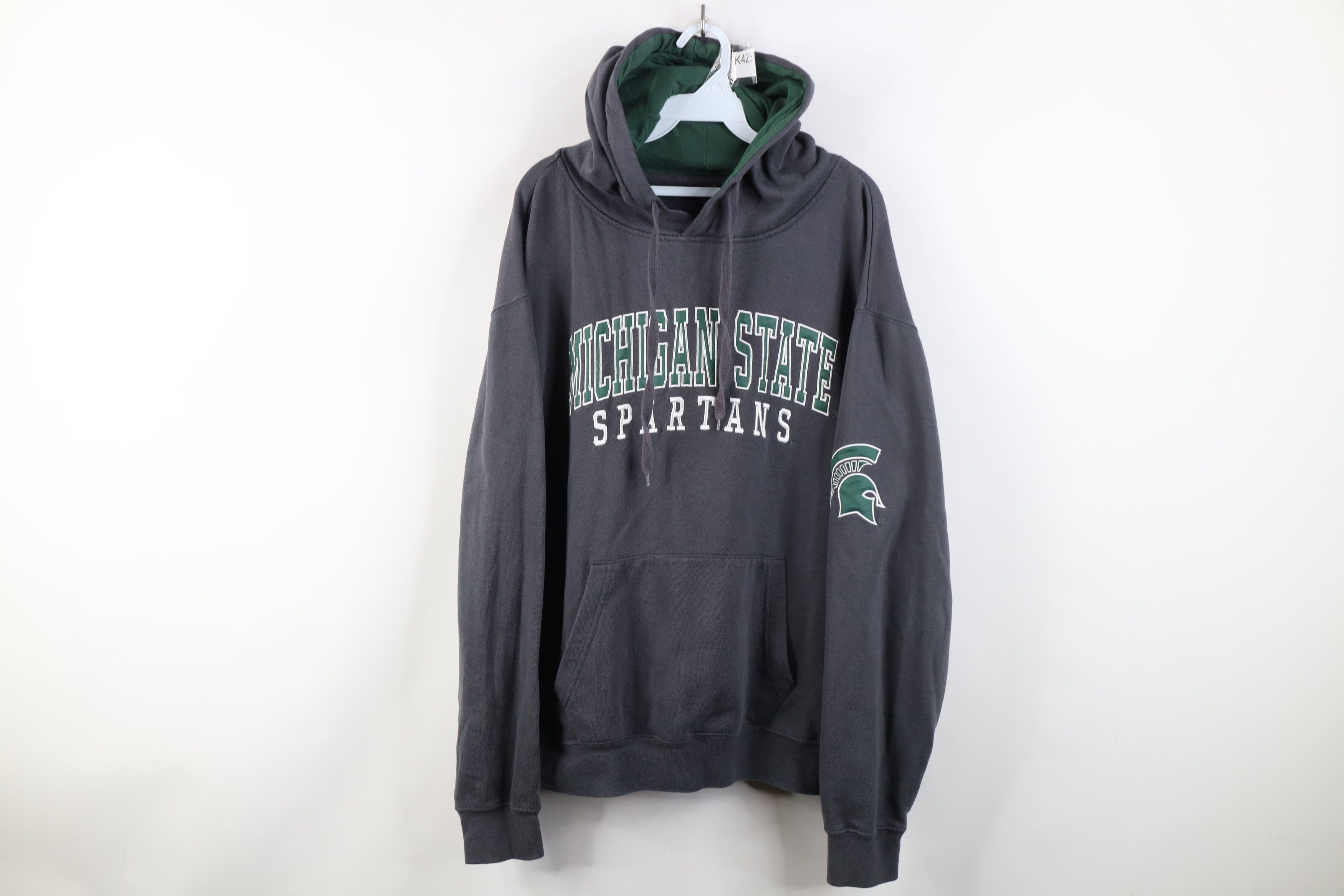 Vintage Vintage Michigan State University Hoodie Sweatshirt Gray Size US XXL / EU 58 / 5 - 1 Thumbnail
