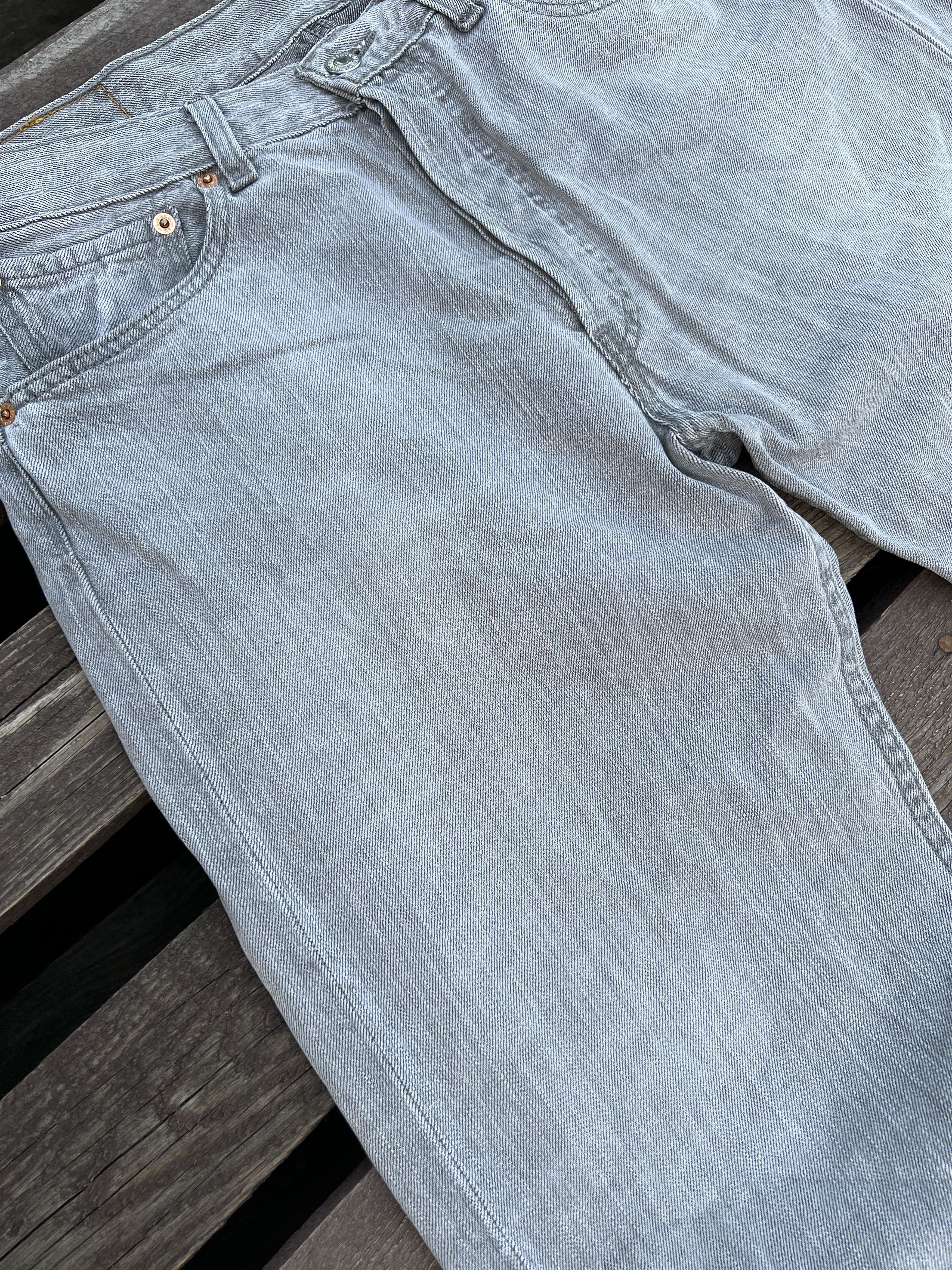 Levi's Levis 501 Vintage Gray Denim Jeans Size W33 L36 Size US 33 - 17 Thumbnail