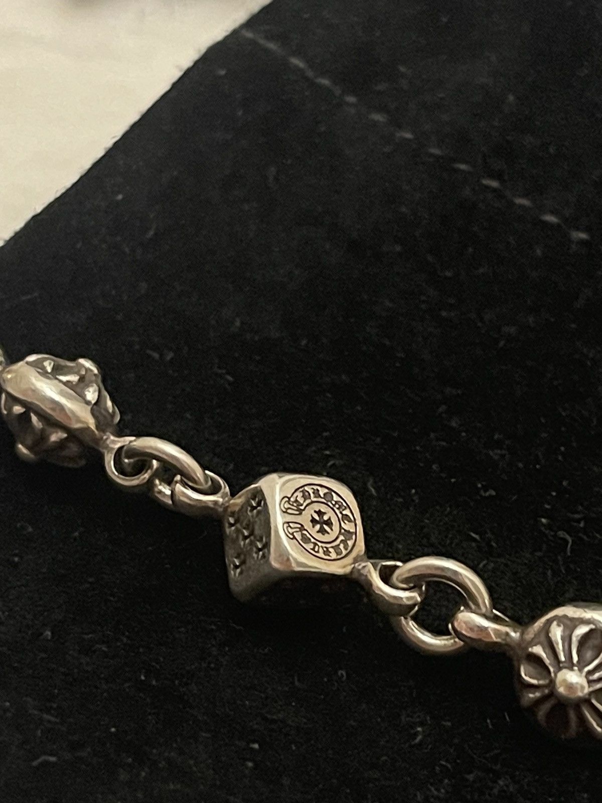 Chrome Hearts RARE ! Chrome hearts dice and crossball bracelet 7” long Size ONE SIZE - 7 Thumbnail