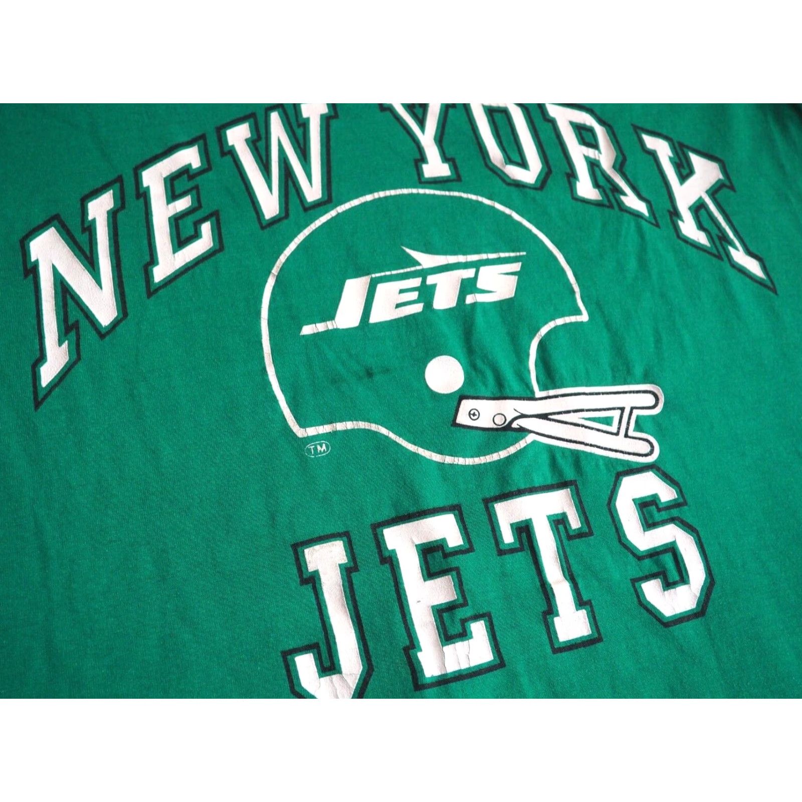 Logo 7 VTG 90s Logo 7 NFL New York Jets Green T-Shirt L USA V-Neck Tee Shirt Short Sleeve Mens Baseball Graphic Tee Size US L / EU 52-54 / 3 - 4 Thumbnail