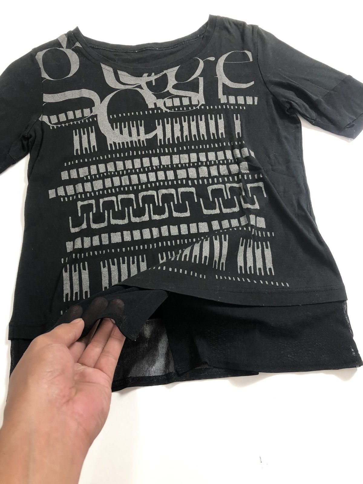 Hysteric Glamour Gothic Poem Double Layer perfect Style Tshirt tee Size US M / EU 48-50 / 2 - 5 Thumbnail