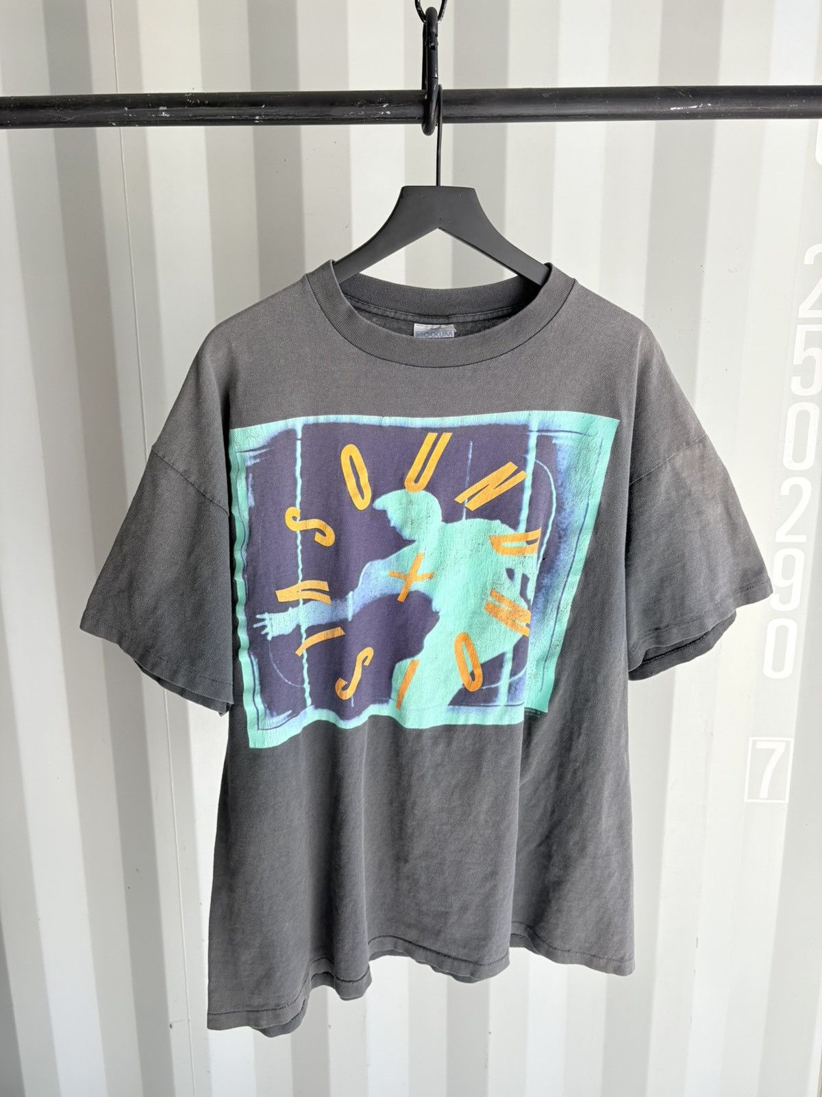 Band Tees Vintage Sound Vision Boxy Thrashed Distressed Faded Shirt Size US XL / EU 56 / 4 - 1 Thumbnail