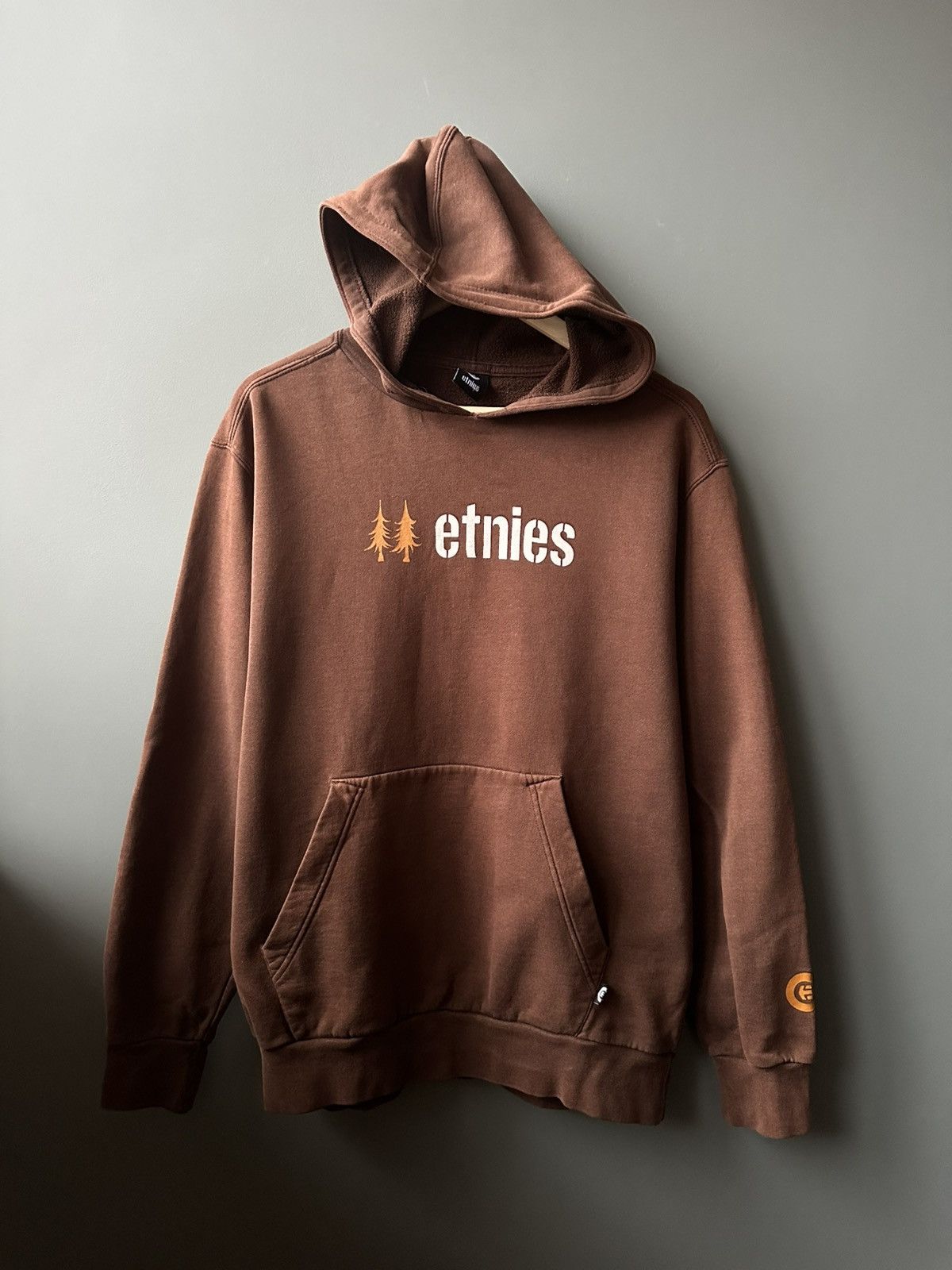 Etnies Etnies Brown Hoodie Size M Size US M / EU 48-50 / 2 - 1 Thumbnail