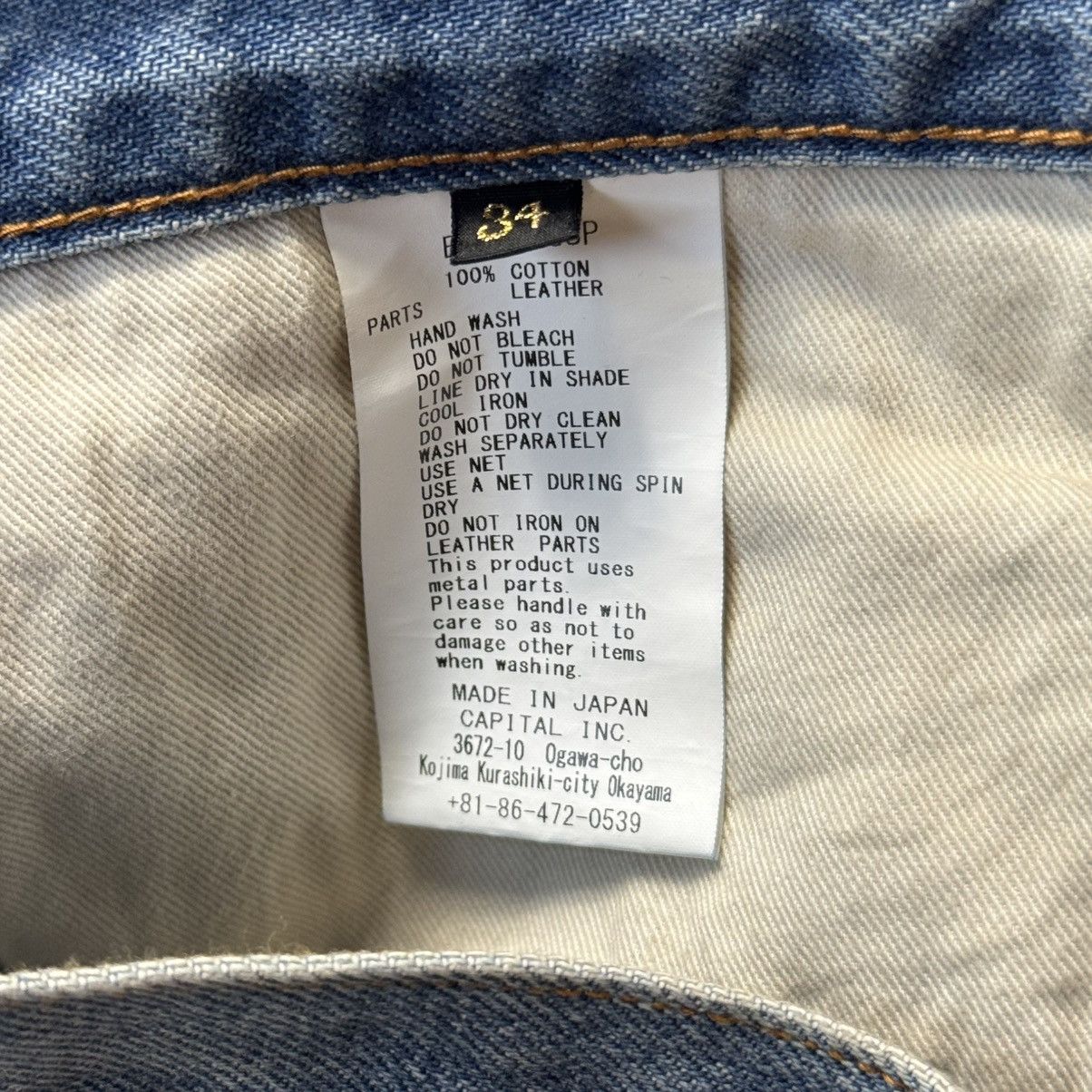 Kapital Kapital Carpenter Gemstone Studded Denim Shorts Size US 34 / EU 50 - 7 Thumbnail