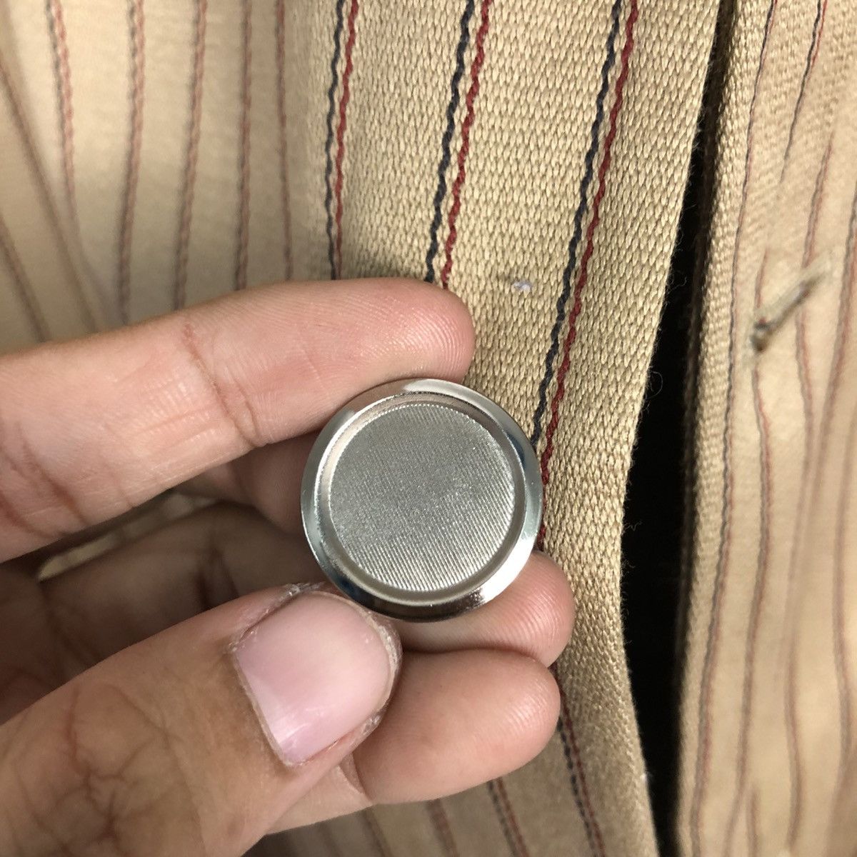 Issey Miyake 💥VINTAGE CHORE WORK JACKET STRIPED SABI SABI Size US M / EU 48-50 / 2 - 18 Thumbnail