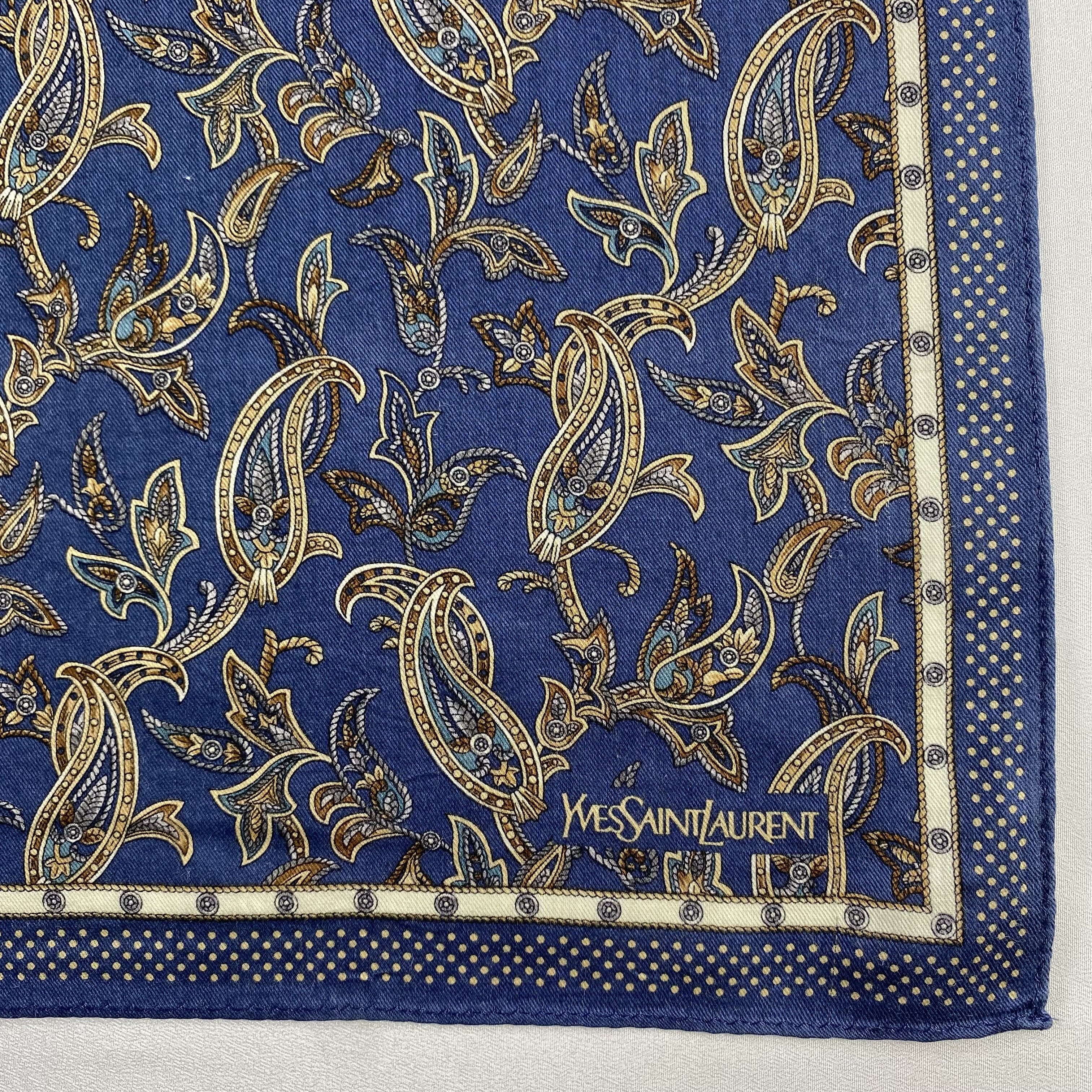 Vintage Yves Saint Laurent Handkerchief / Neckerchief-P1398 Size ONE SIZE - 3 Thumbnail
