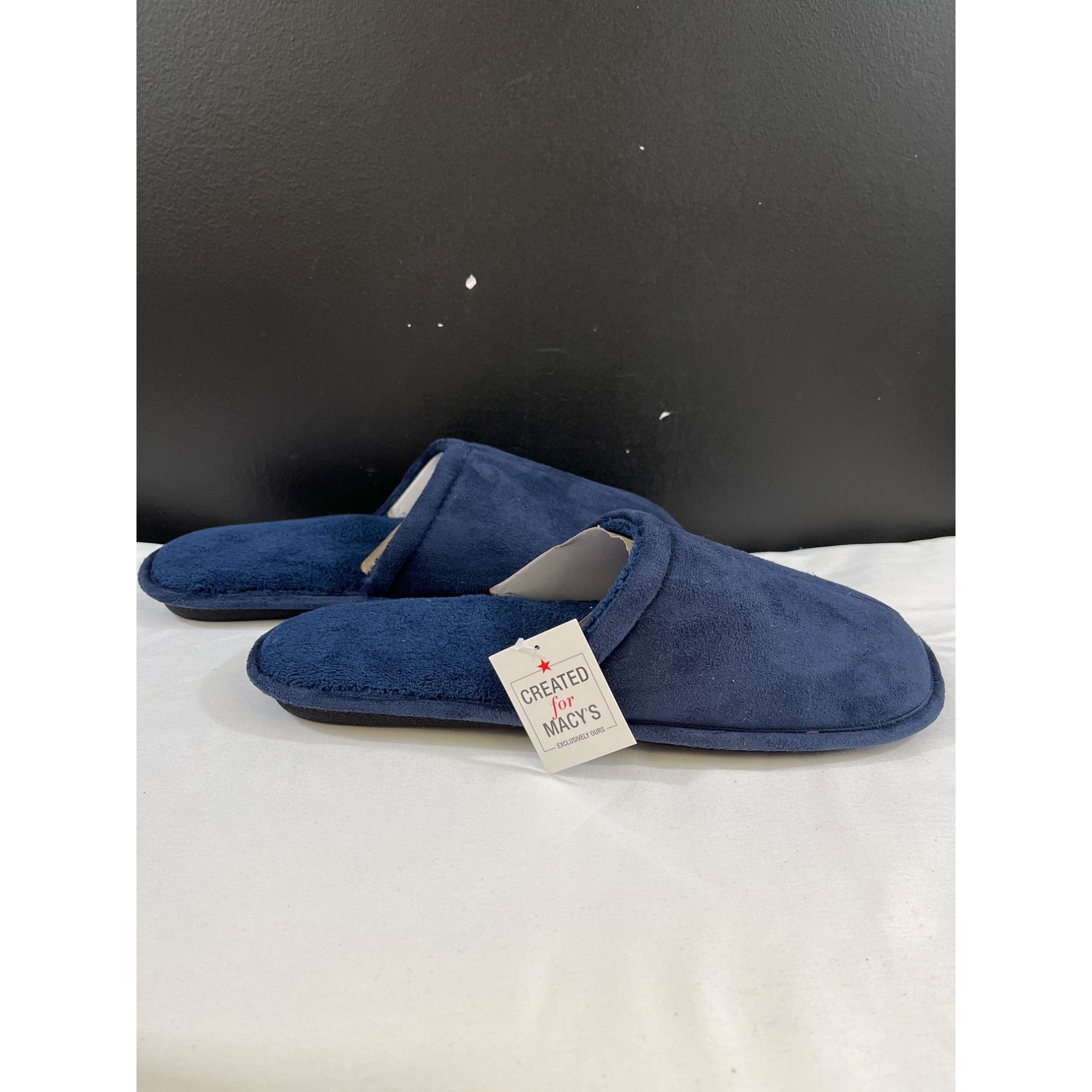 Other Goldtoe Premier Memory Foam Men's Navy Blue Slippers Size L Size US 10.5 / EU 43-44 - 3 Thumbnail