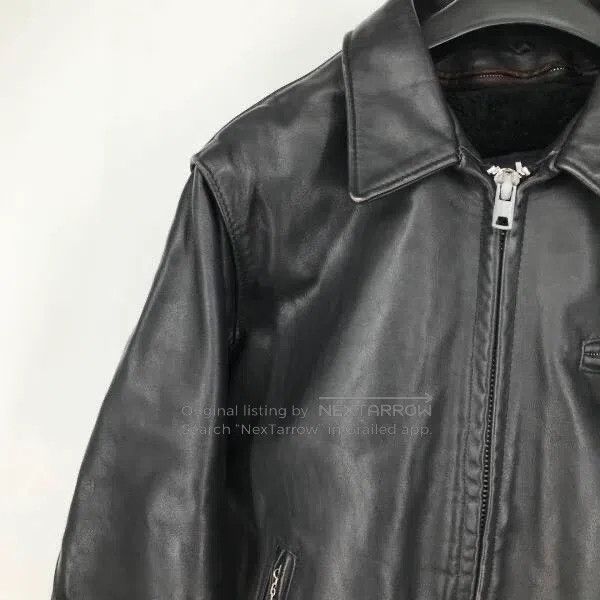 Schott Schott 643 Straight lapel leather jacket Size US XL / EU 56 / 4 - 3 Thumbnail