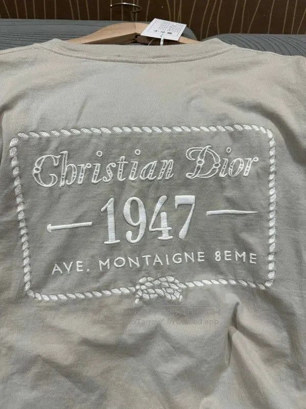 Dior Dior Beige Cotton Men's T-Shirt . Size US M / EU 48-50 / 2 - 3 Thumbnail