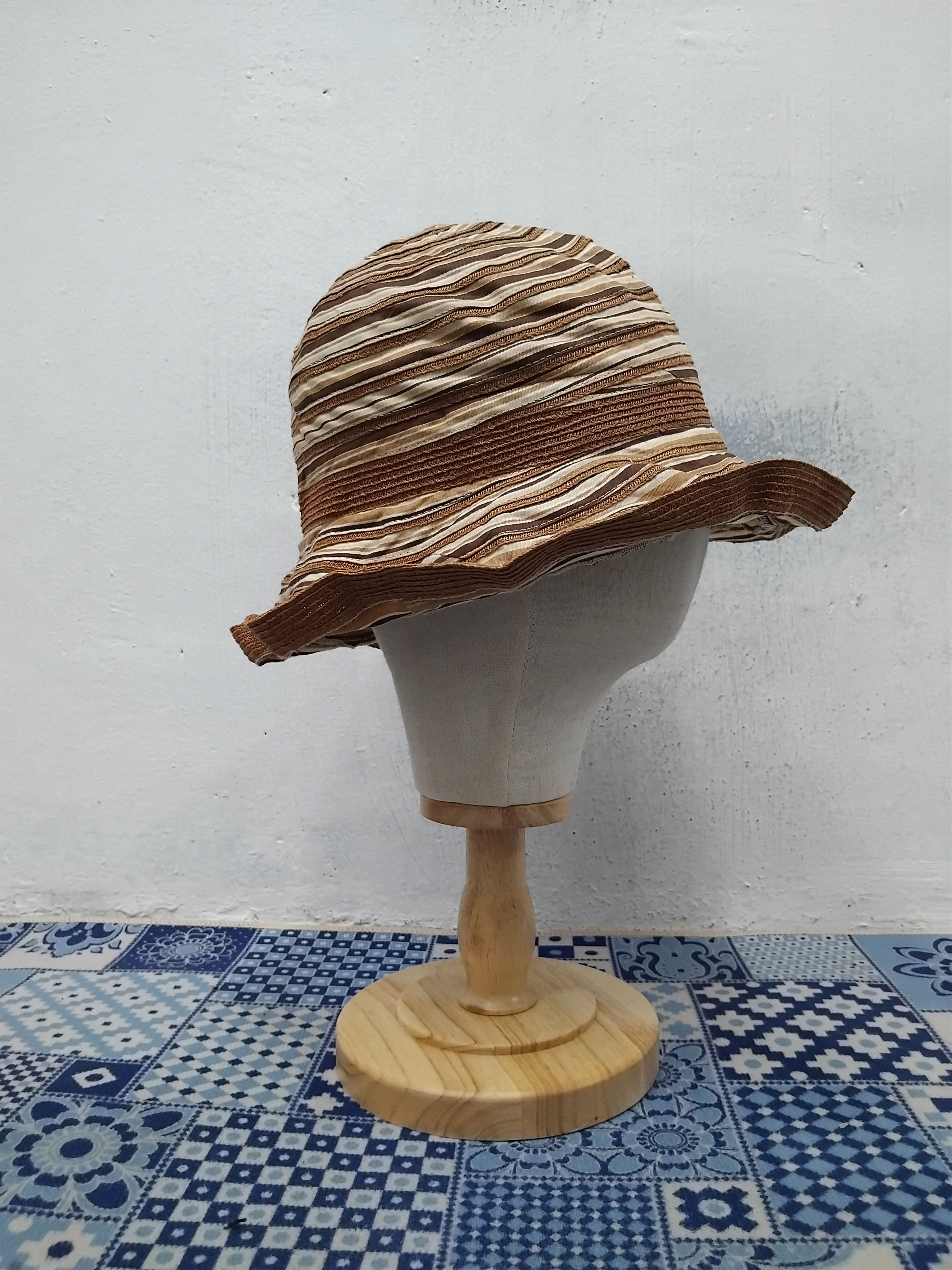 Japanese Brand Stripe Japanese style old school hat Size ONE SIZE - 7 Thumbnail