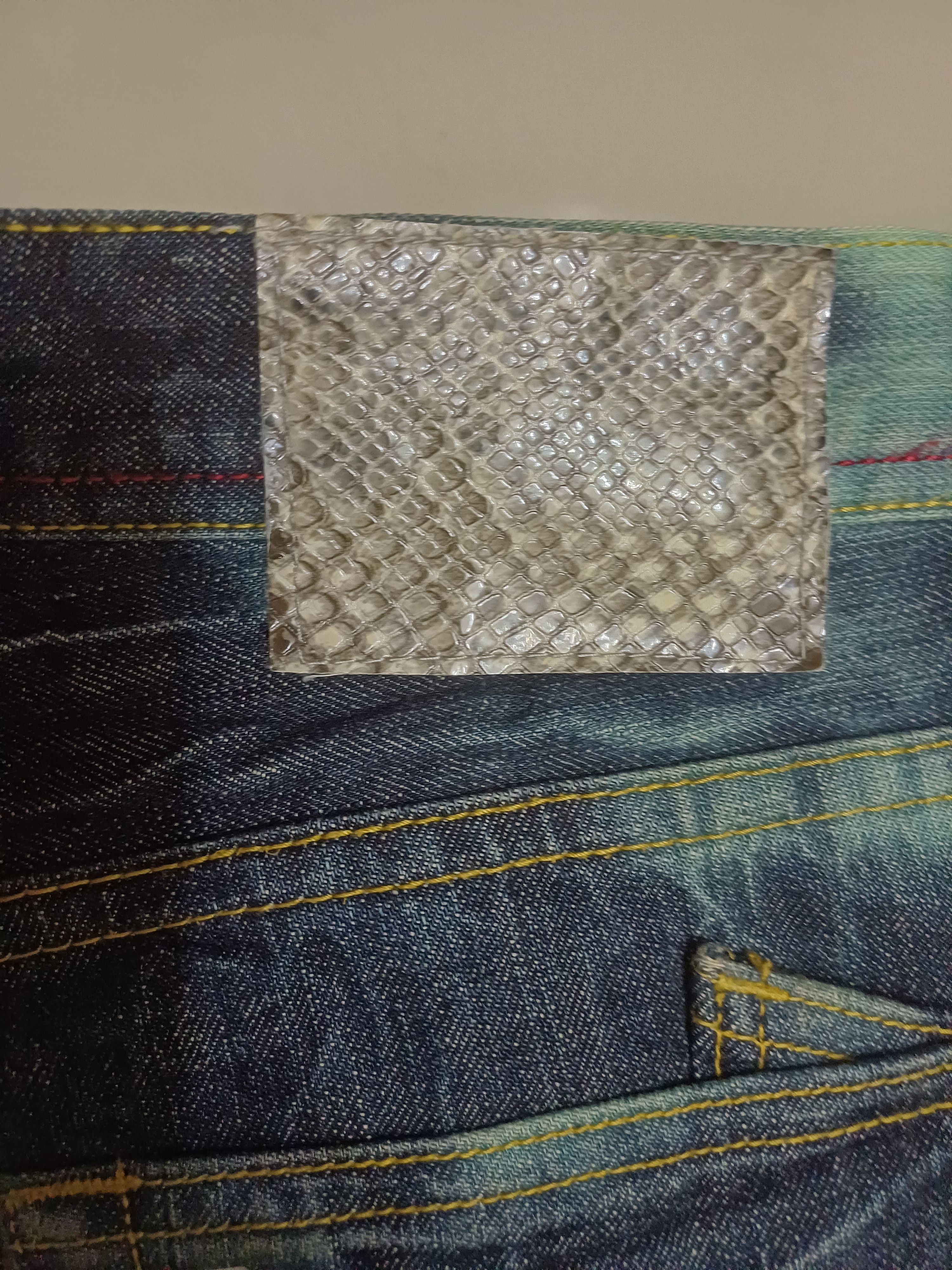 semanticdesign Crazy flared jeans, semantic design ..snake leather Size US 32 / EU 48 - 12 Thumbnail