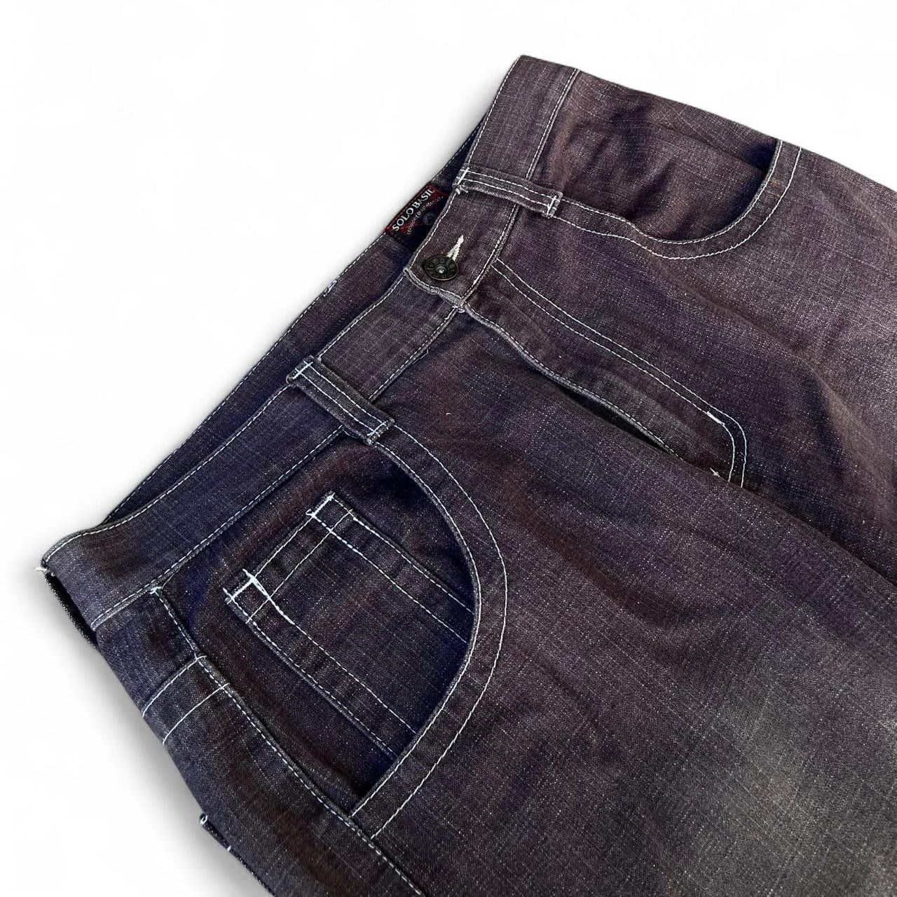 Other Vintage Solo Basic 90s / y2k loose fit baggy skater jeans Size US 34 / EU 50 - 3 Thumbnail
