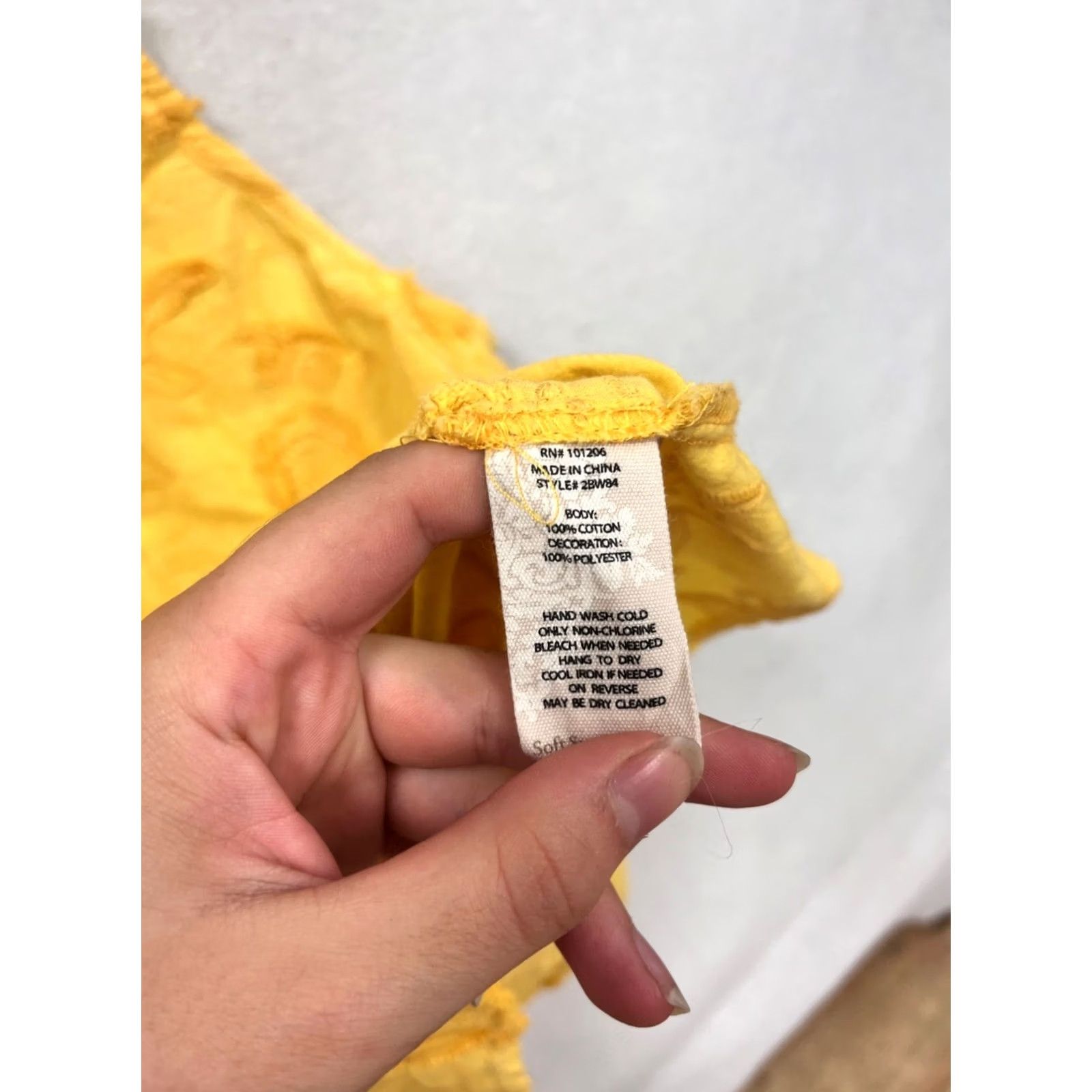 Soft Surroundings Soft Surroundings Tank Yellow Embroidered Floral Sleeveless XL Womens Size XL / US 12-14 / IT 48-50 - 3 Thumbnail