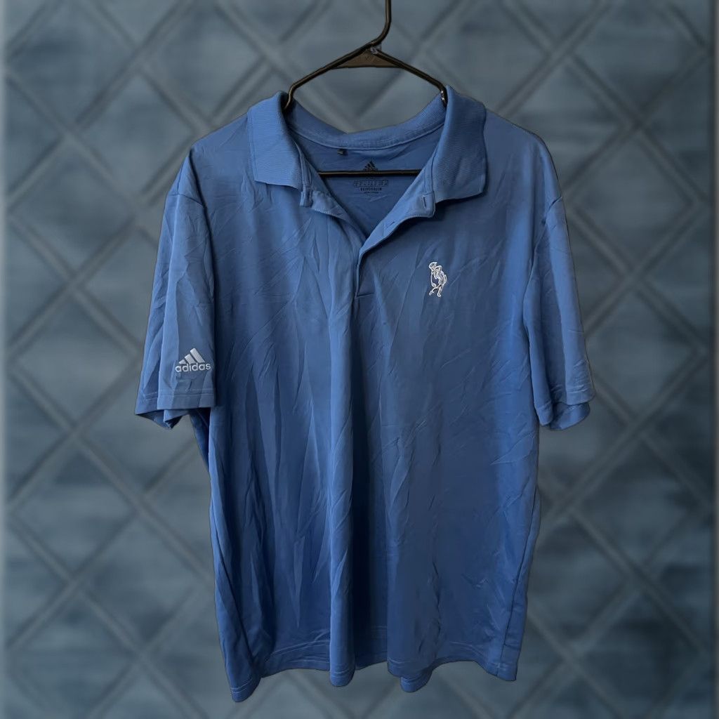 Adidas Adidas Primegreen Shirt Adult XL Blue Short Sleeve Golf Polo Embroidery Size US XL / EU 56 / 4 - 1 Thumbnail
