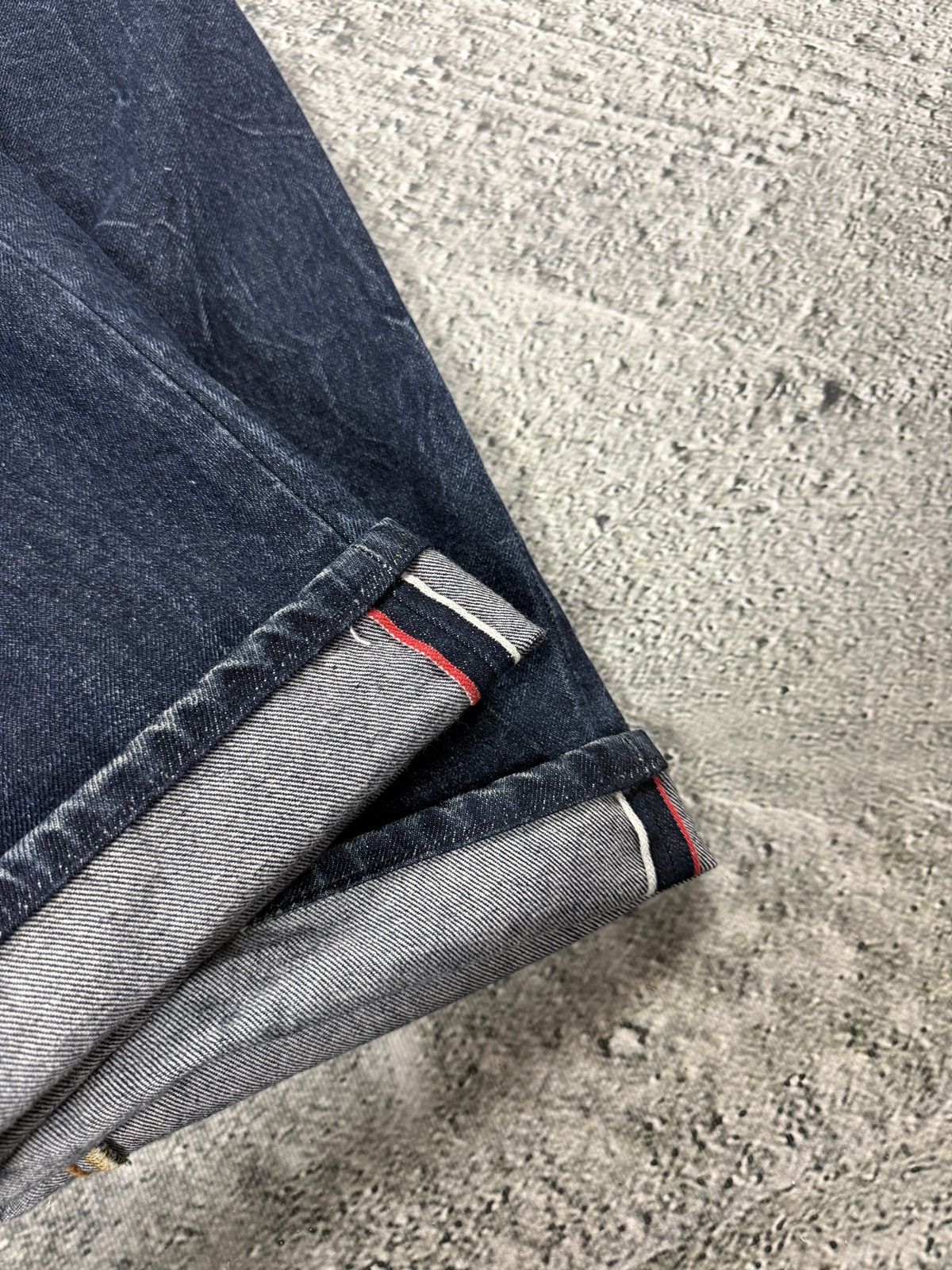 Evisu Evisu jeans big logo seagull selvedge denim Y2K navy blue Size US 34 / EU 50 - 4 Thumbnail
