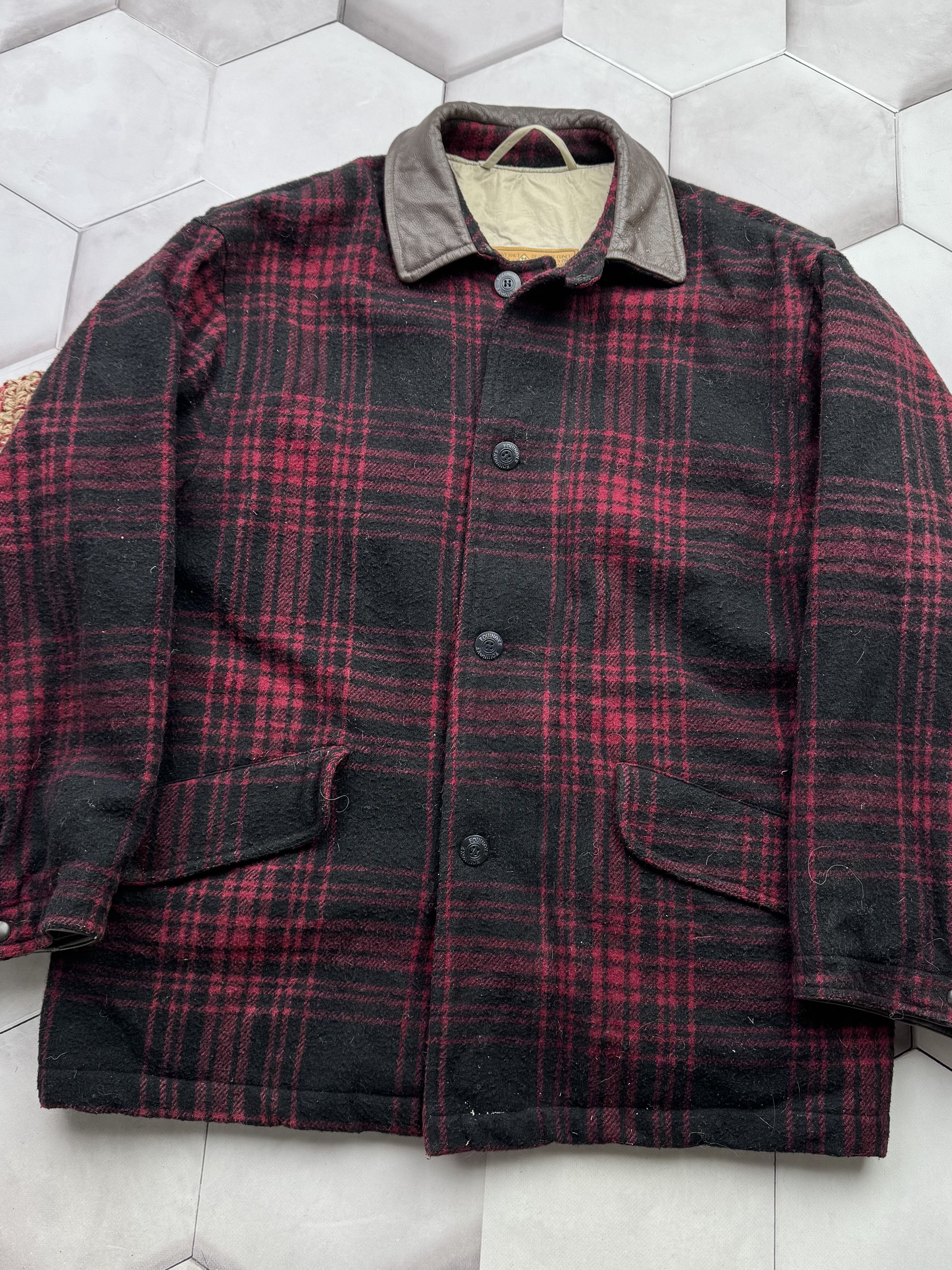 Vintage Vintage 80s Wool Oversized Bomber Jacket Size US M / EU 48-50 / 2 - 2 Thumbnail