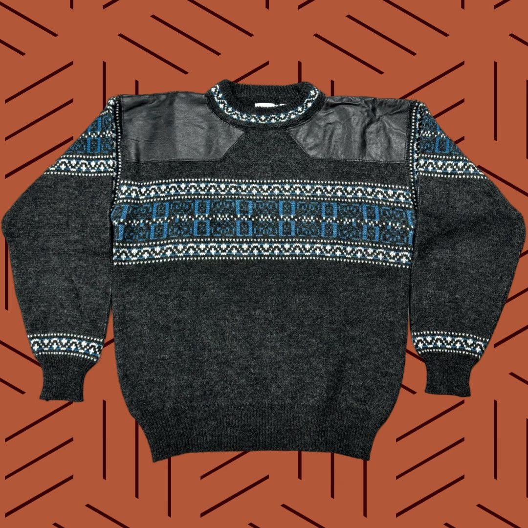 Vintage VINTAGE HONEYWELL AND TODD NORDIC SWEATER MENS PULLOVER CREWNECK BLACK FAIR ISLE SIZE M SKI WINTER Size M / US 6-8 / IT 42-44 - 1 Thumbnail