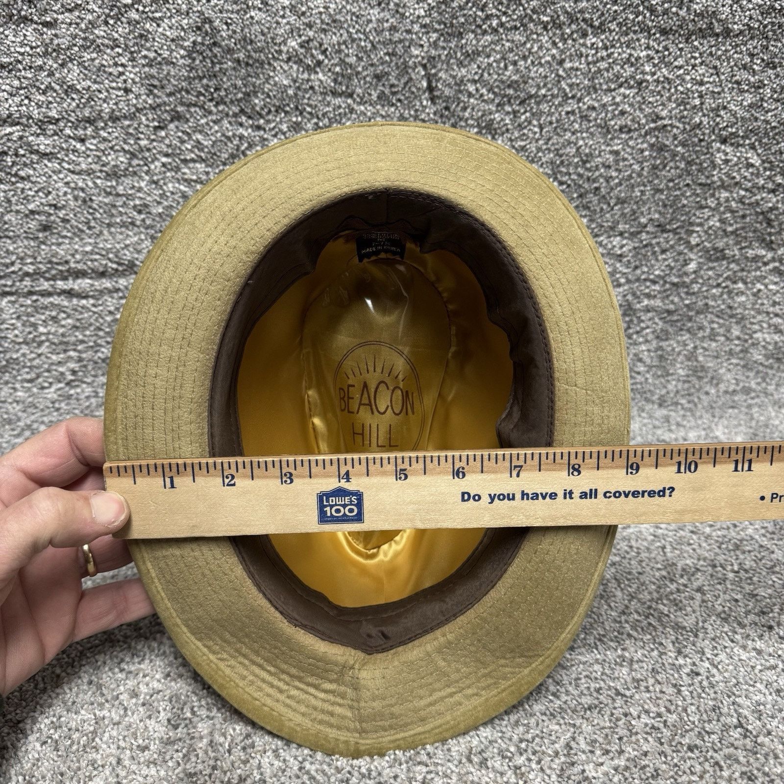 Other Vintage 70s Beacon Hill Fedora Hat Mens M 7/7.5 Suede Velour Size ONE SIZE - 10 Thumbnail