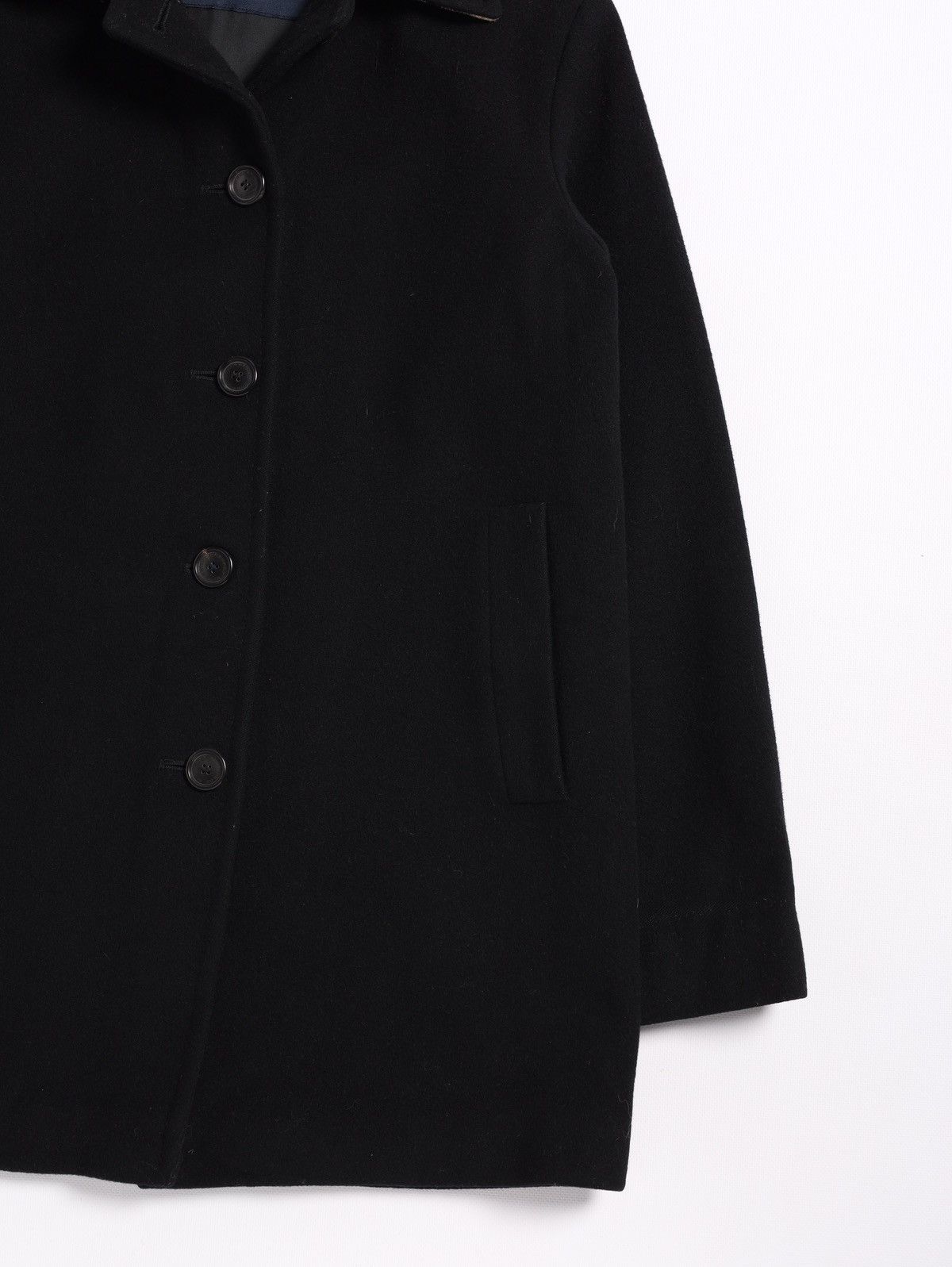 Burberry Burberry London Vintage Cashmere Wool Black Coat Nova Check Size M / US 6-8 / IT 42-44 - 3 Thumbnail