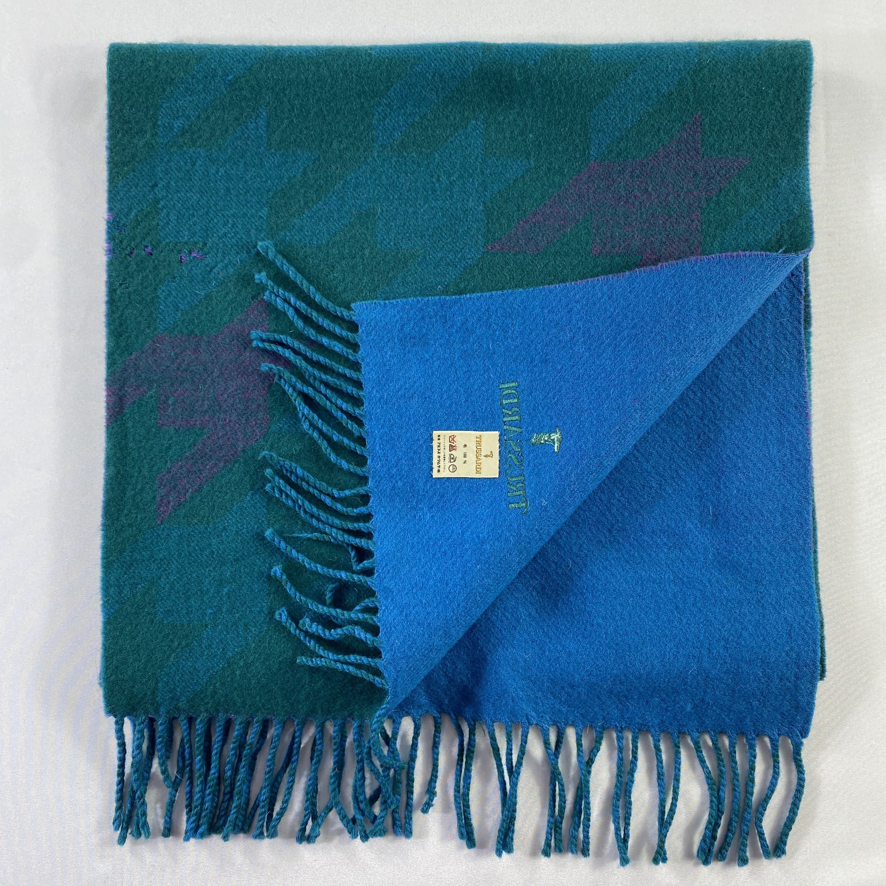 Trussardi Multicolor Green Trussardi Scarf Neck Wrap Muffler Size ONE SIZE - 7 Thumbnail