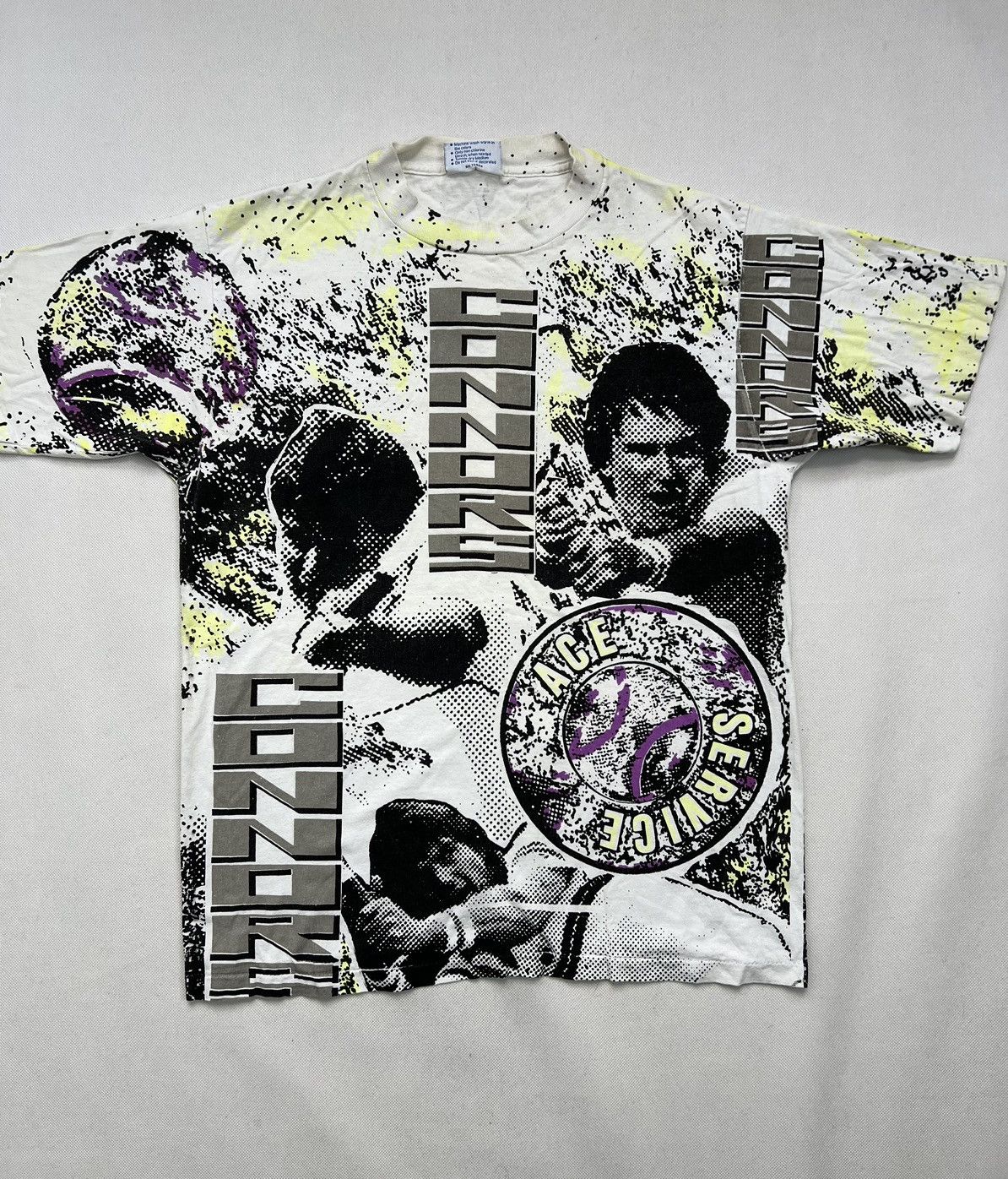 Vintage Tshirt Jimmy Connors Tennis All Sport Vintage 90's AOP Adult Size US L / EU 52-54 / 3 - 3 Thumbnail