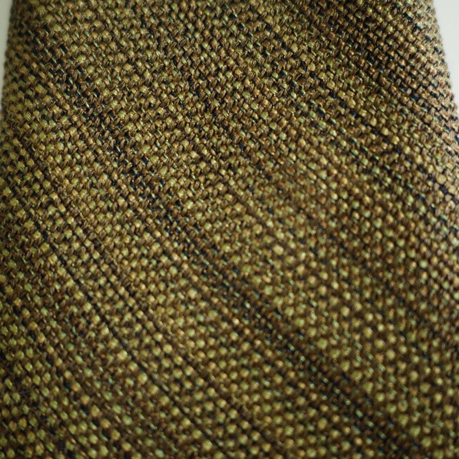 Joseph Abboud Joseph Abboud Knit Brown Striped Skinny Silk Tie Size ONE SIZE - 2 Thumbnail