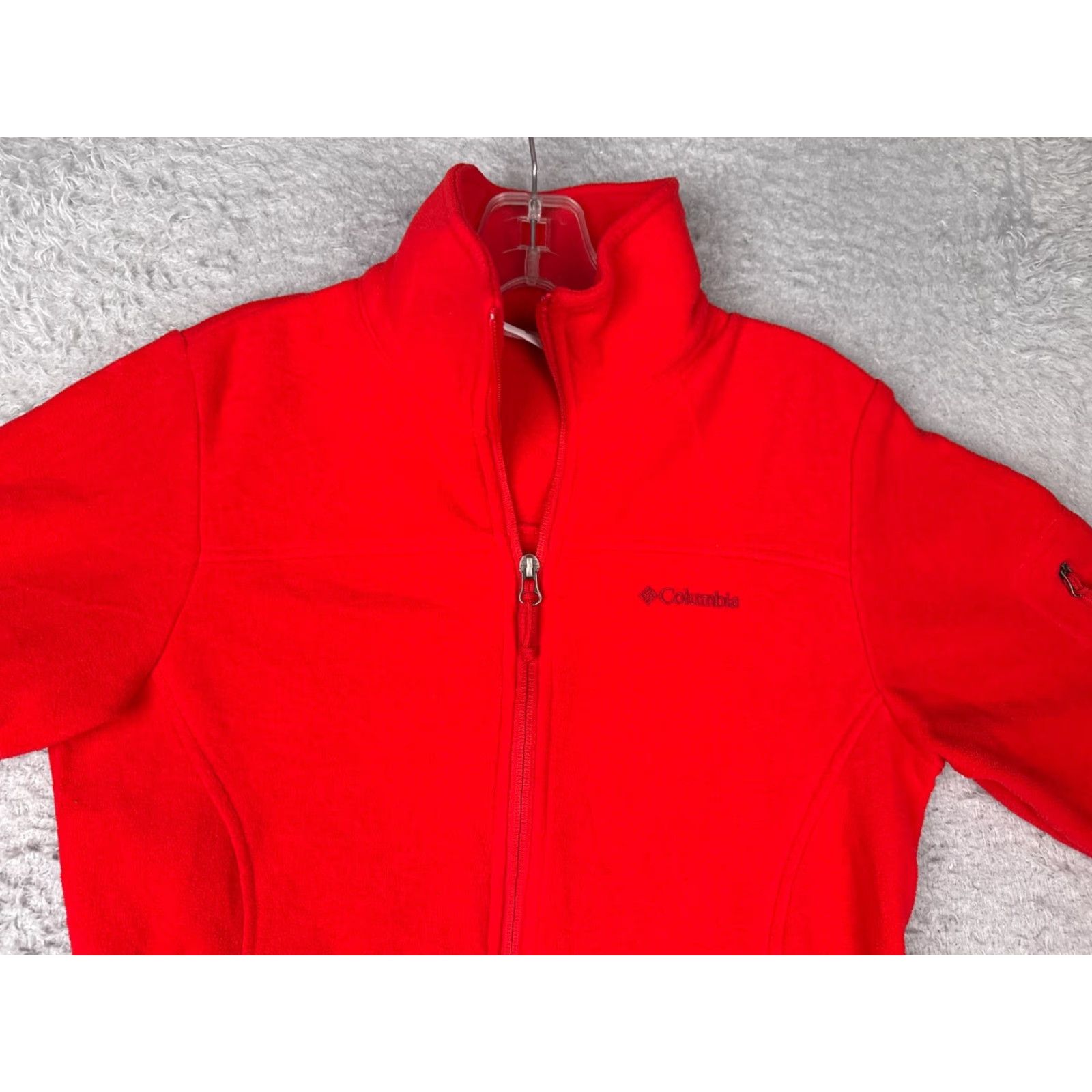 Vintage Columbia Fleece Jacket Women Small Red Full Zip Lightweight Outdoor Hike Poly Size S / US 4 / IT 40 - 7 Thumbnail