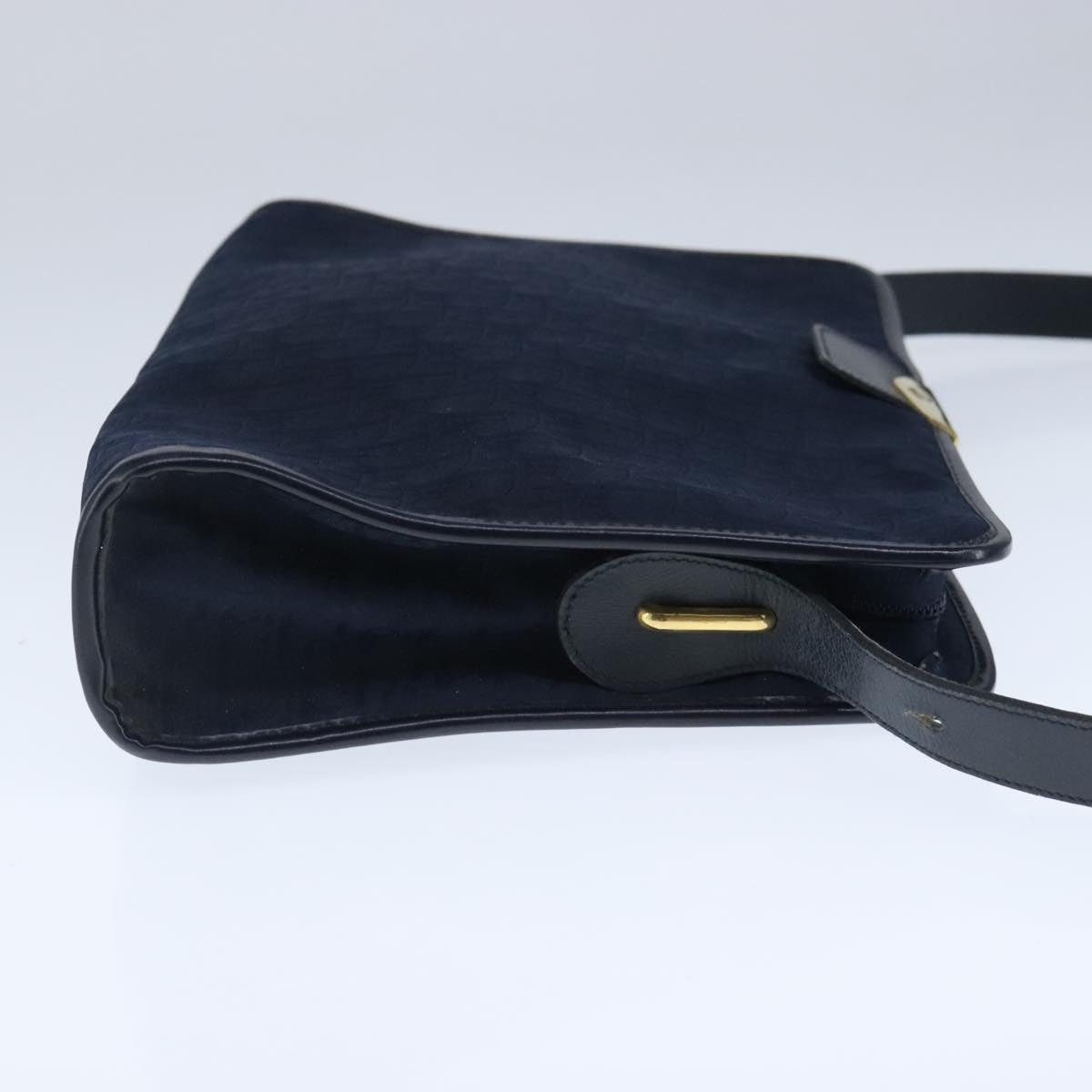 Dior DIOR Trotter Canvas Shoulder Bag Navy Gold Size ONE SIZE - 5 Thumbnail
