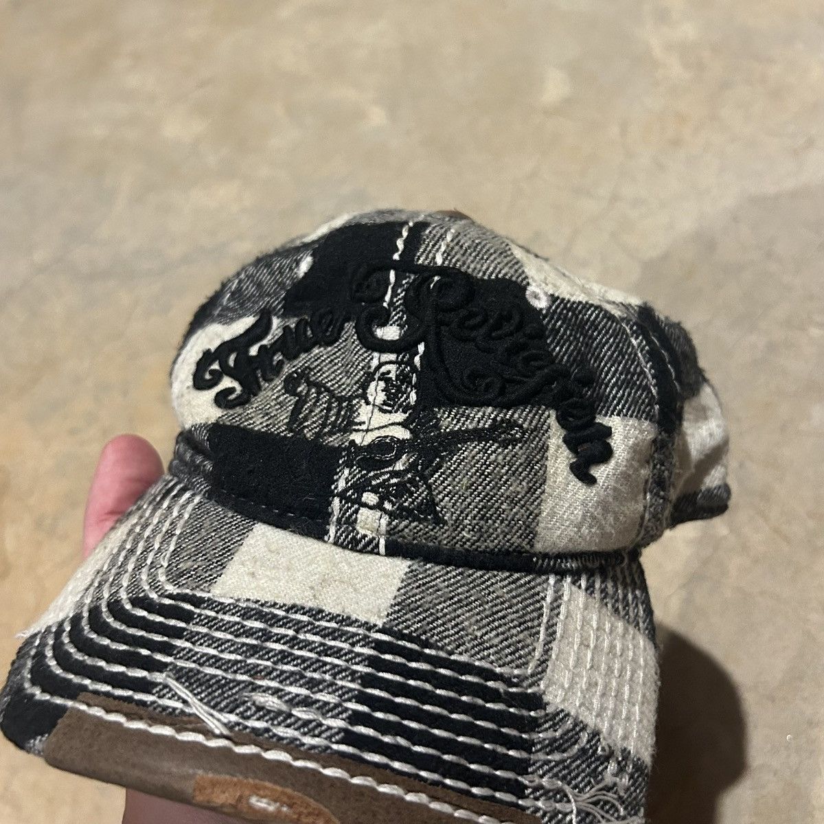 True Religion Vintage Y2K True Religion Buddha Distressed Hat 4GSELLER Size ONE SIZE - 3 Thumbnail
