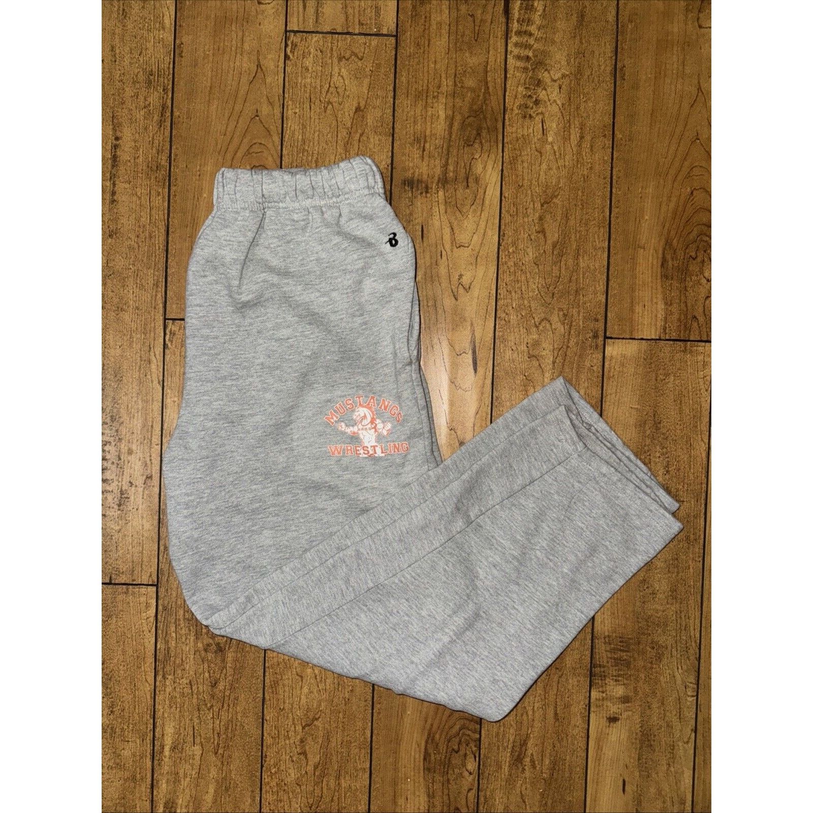 Vintage Badger Sport Mustangs Wrestling Sweatpants Gray M 28x26 Size US 28 / EU 44 - 1 Thumbnail