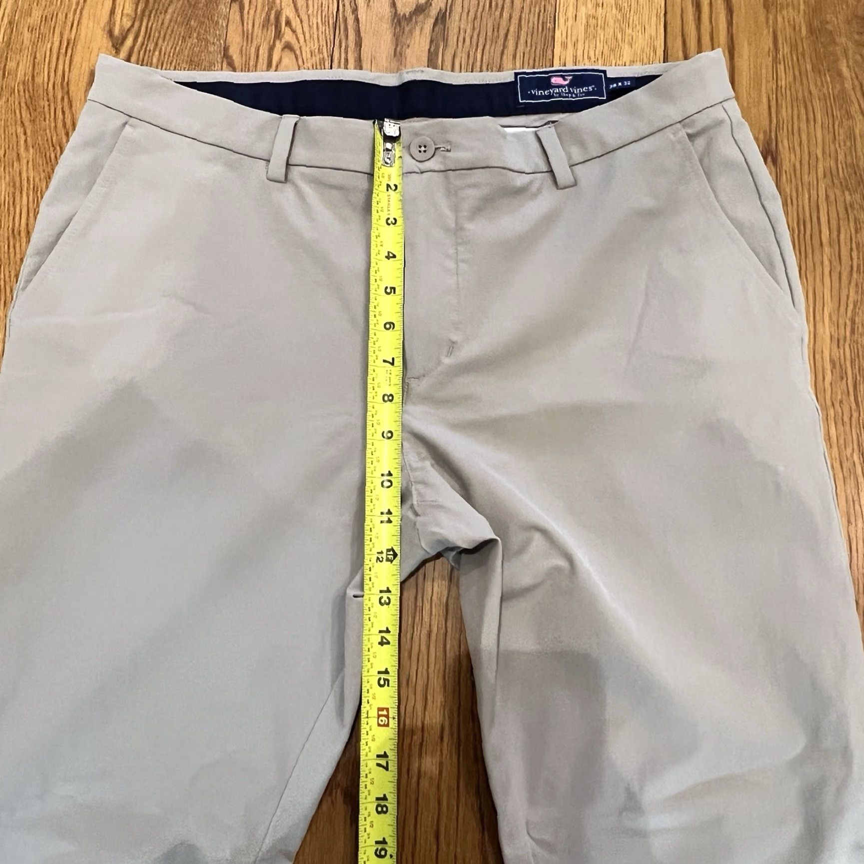 Vineyard Vines Vineyard Vines Pants Men Size 36x32 Golf Performance Stretch Chino Beige Flat Front Straight Leg Logo Accents Size US 36 / EU 52 - 5 Thumbnail
