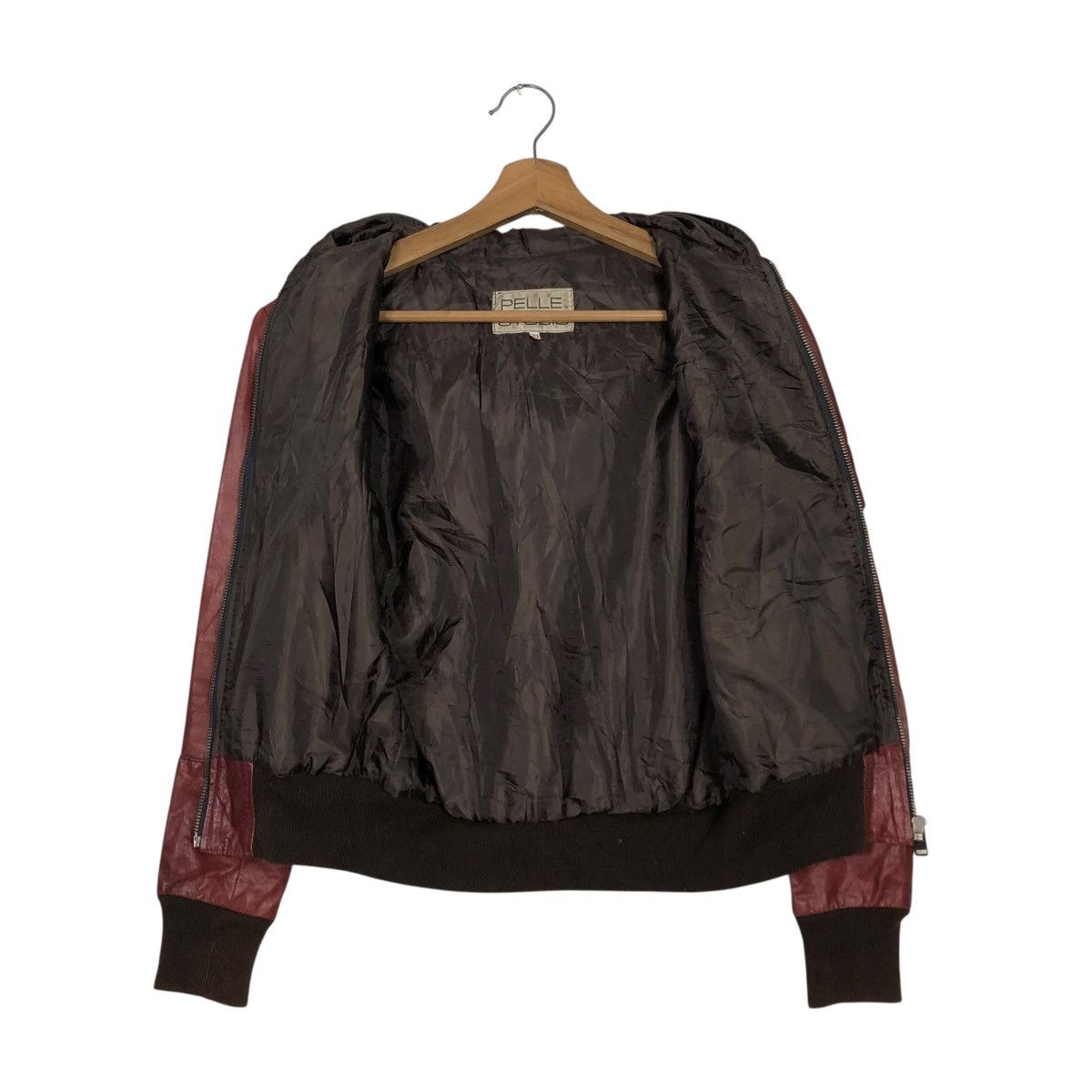 Pelle Pelle 🔥CROPPED BIKER LEATHER JACKET PELLE STUDIO Size US S / EU 44-46 / 1 - 16 Thumbnail