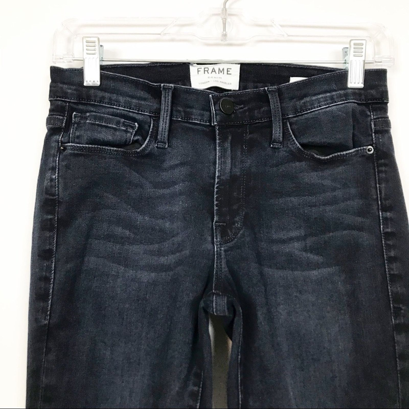 Frame Frame Denim Le Skinny de Jeanne Dark Wash Jeans Size 27" / US 4 / IT 40 - 3 Thumbnail