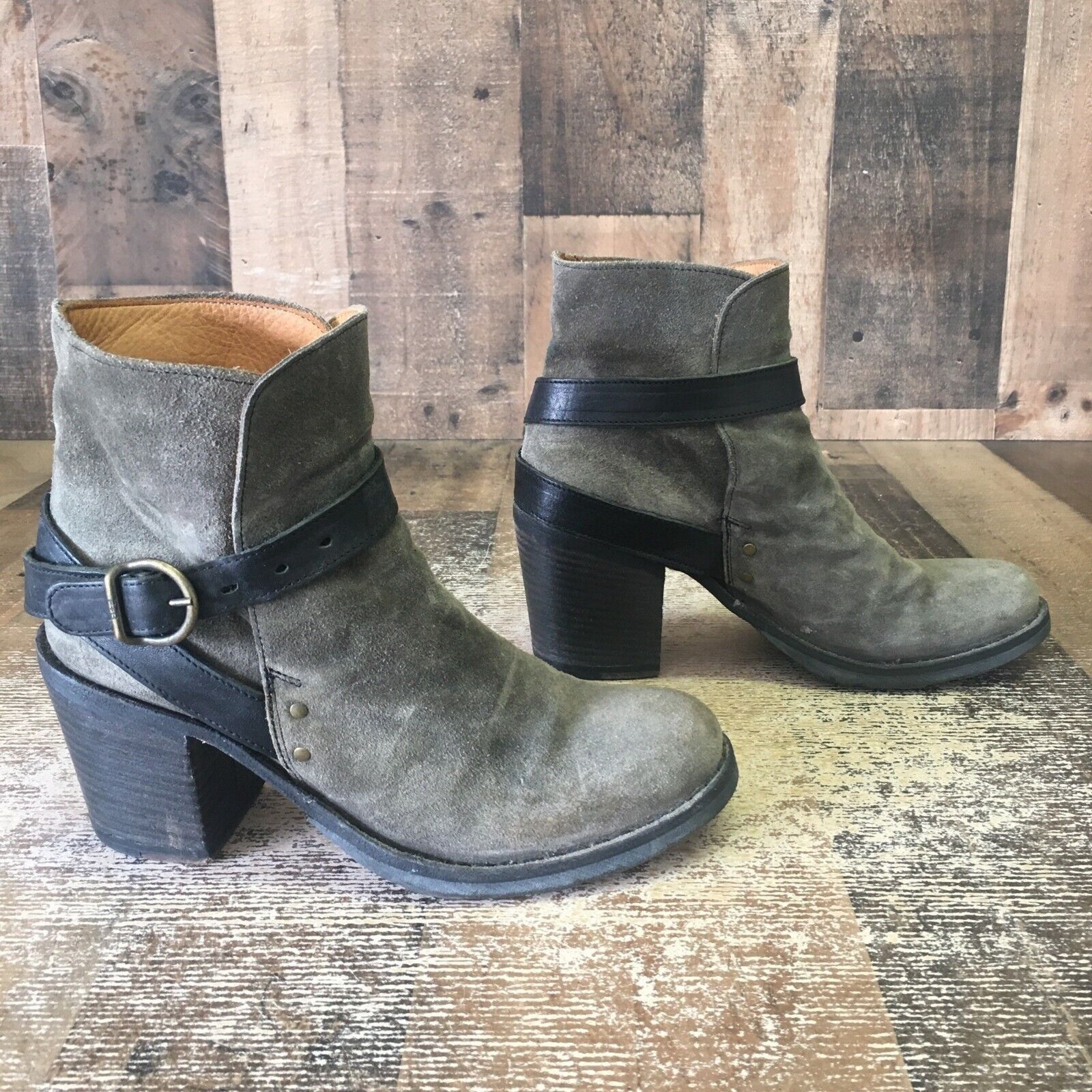 Fiorentini + Baker Fiorentini Baker Gray Ankle Suede Boots Womens EUR 36 US 6 Size US 6 / IT 36 - 10 Thumbnail