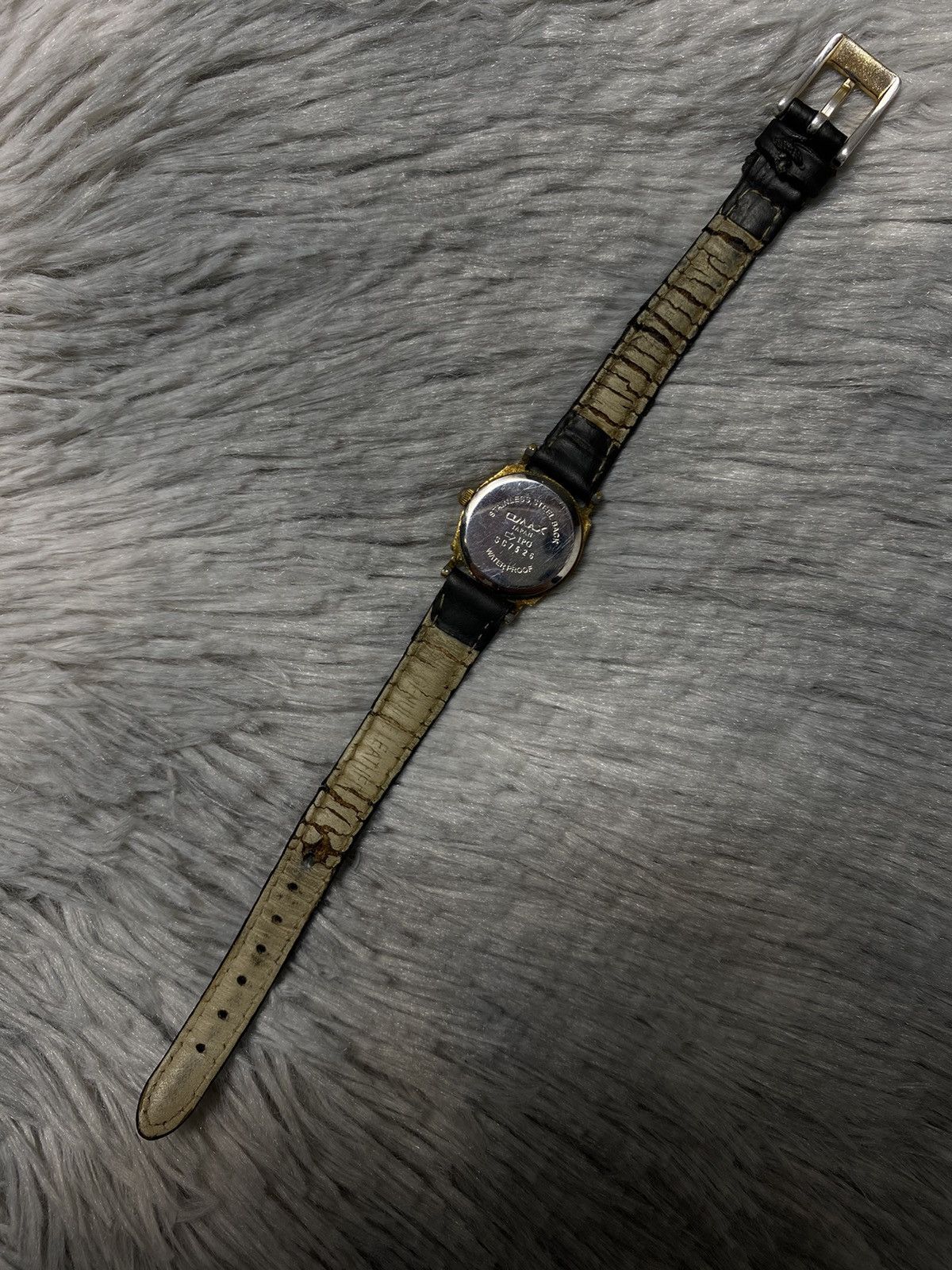 Japanese Brand × Jewelry Vintage Omax Black Dial Gold Frame Watch, Japanese Brand Size ONE SIZE - 7 Thumbnail
