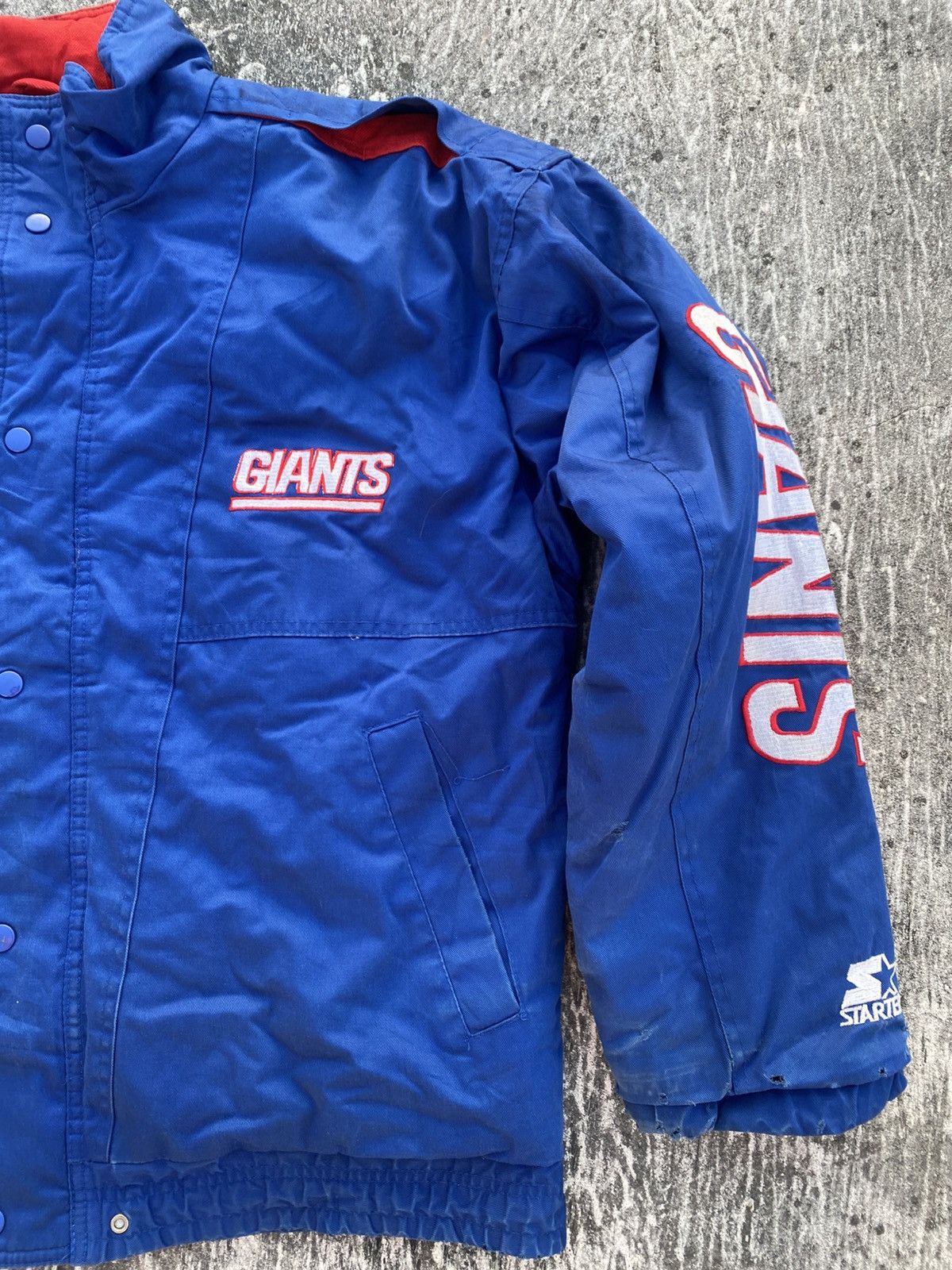 Starter Vintage jacket NY Giants NFL Size US L / EU 52-54 / 3 - 3 Thumbnail