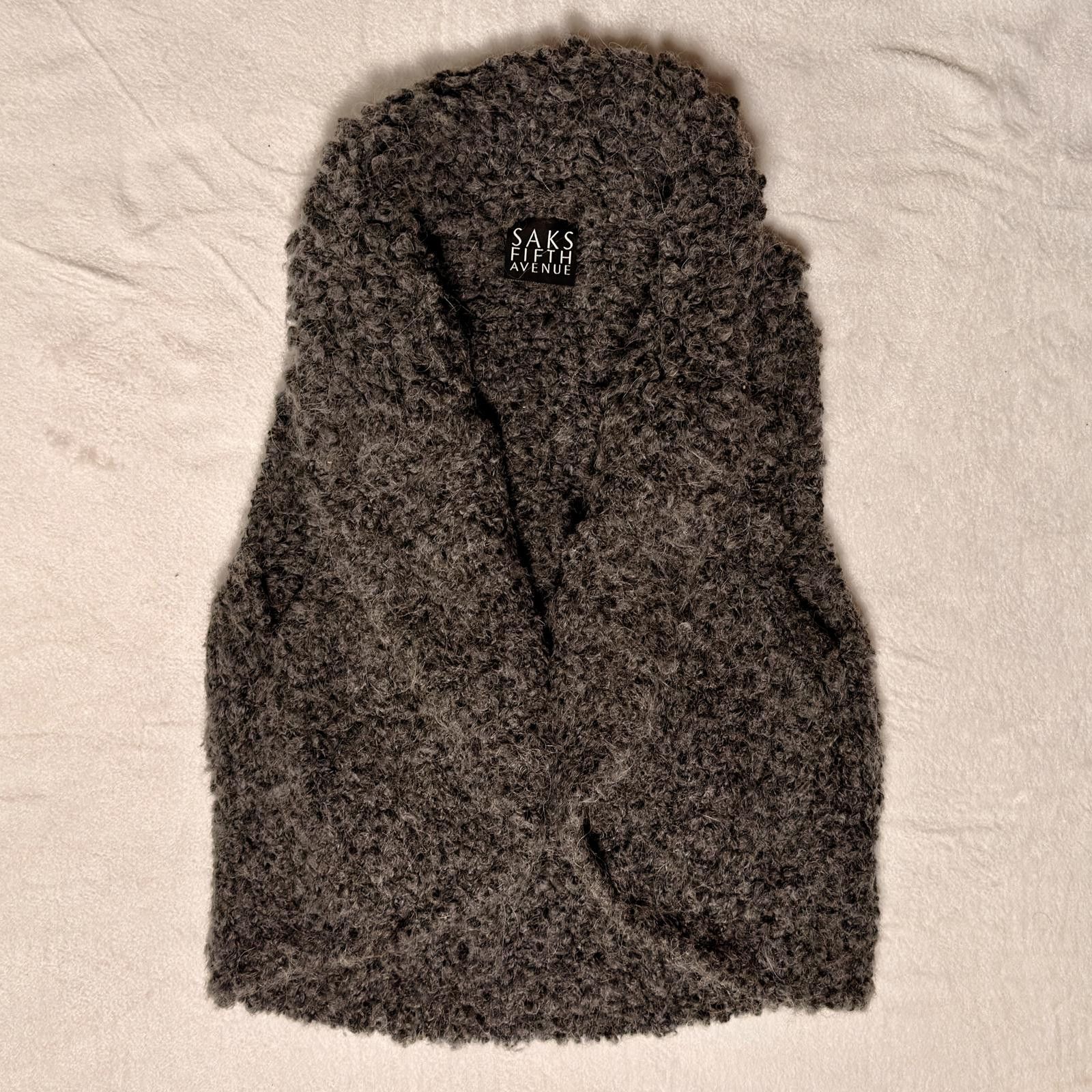 Saks Fifth Avenue Saks Fifth Avenue Alpaca Blend Shrug Vest Size S / US 4 / IT 40 - 1 Thumbnail