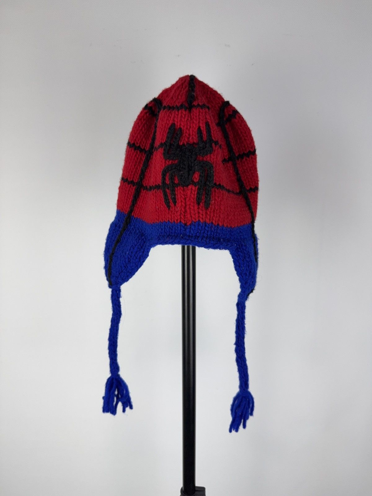 Japanese Brand × Marvel Comics × Vintage Vintage 90s THE AMAZING SPIDERMAN BEANIE Trapper Y2K HATS Size ONE SIZE - 3 Thumbnail