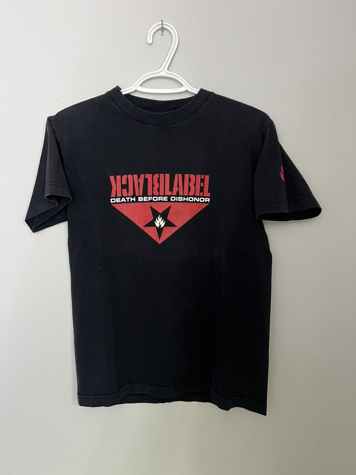 Black Label Vintage Y2K Skate brand Black Label Death Before Dishonour Size US S / EU 44-46 / 1 - 1 Thumbnail