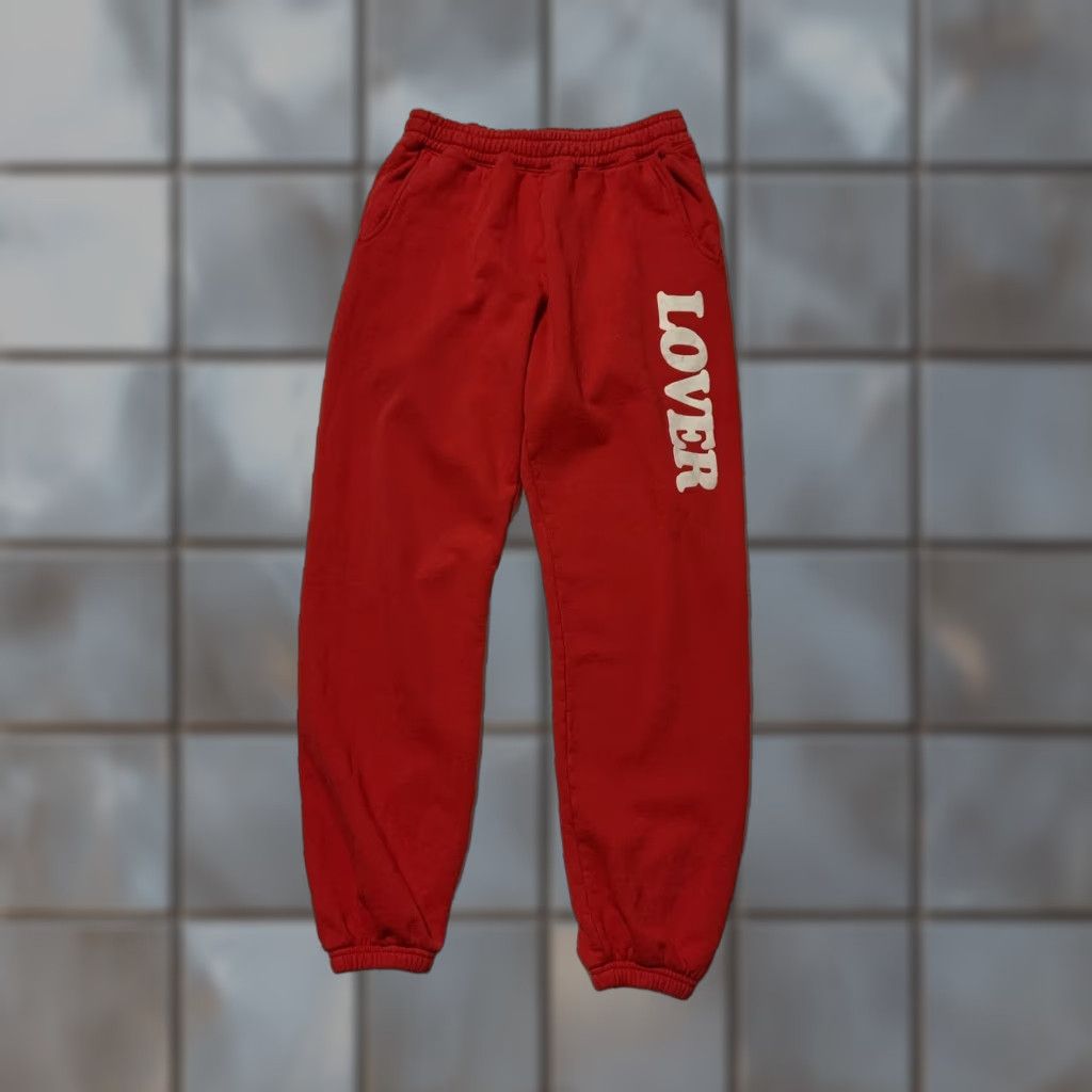 BIANCA CHANDON VINTAGE Bianca Chandon Lover 10th Anniversary Heavyweight Jogger Sweatpants Unisex Adults S Red Sweatpants Mens Womens Boys Girls Size US 29 - 1 Thumbnail