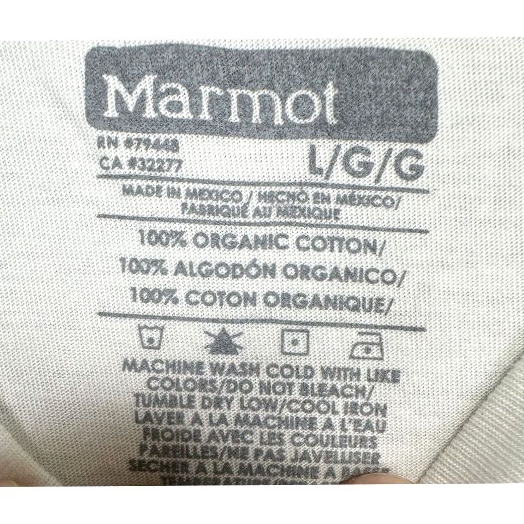 Marmot Marmot Pride Tee T-Shirt Adult Large White Organic Cotton Short Sleeve Mens NEW Size US L / EU 52-54 / 3 - 4 Thumbnail