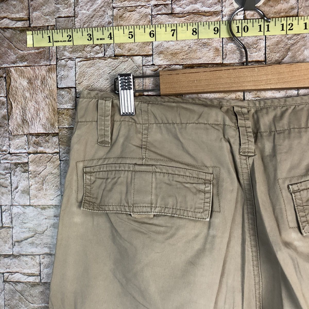 Japanese Brand Top Valu Brown Cargo Multipocket Pants #A719 Size US 32 / EU 48 - 18 Thumbnail