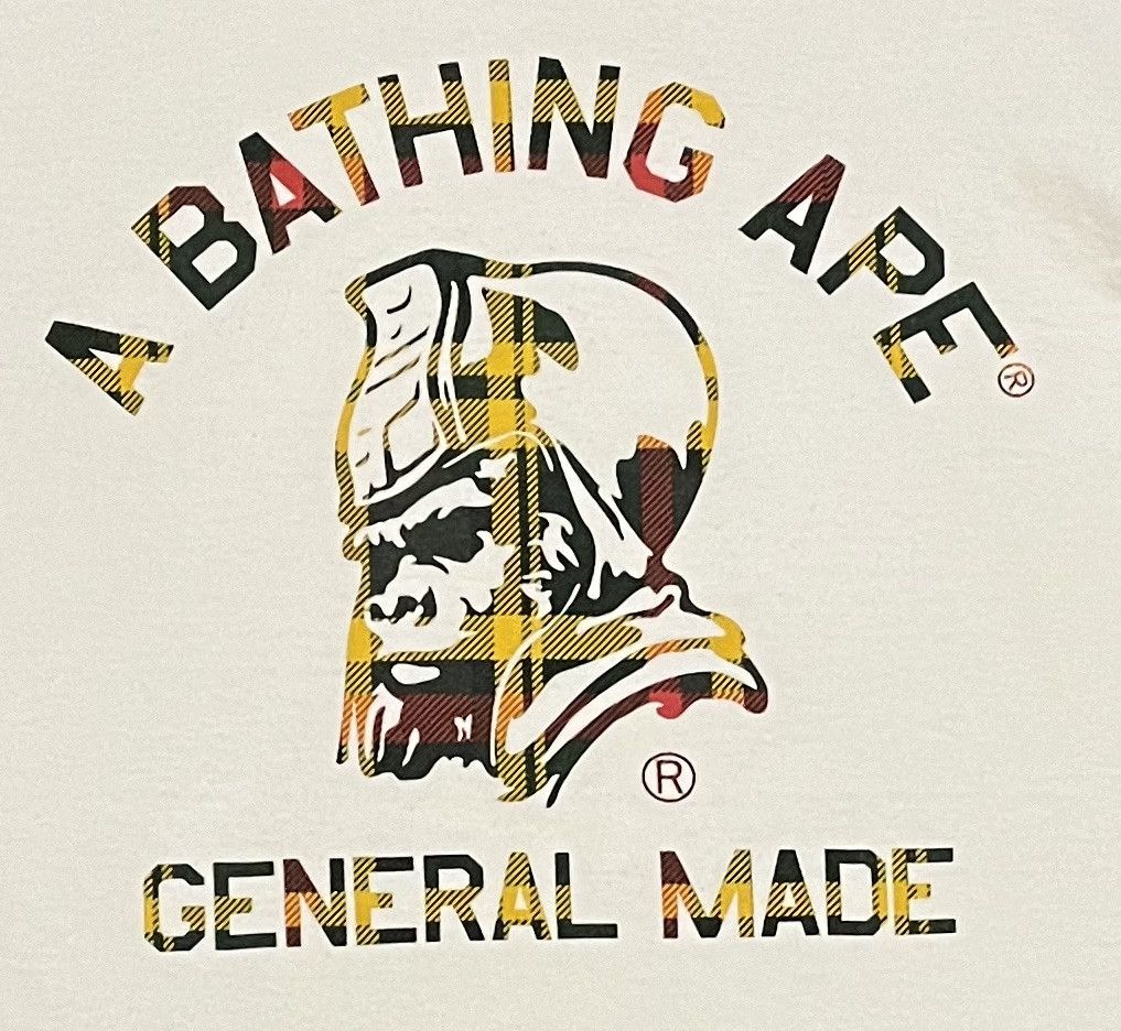 Bape Bape Generals logo tee shirt Size US S / EU 44-46 / 1 - 3 Thumbnail