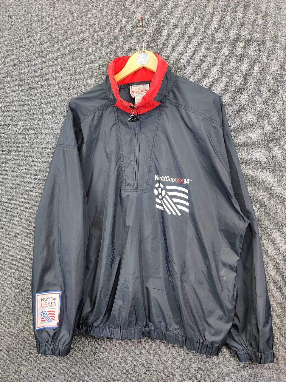 Apex One Vintage Apex One World Cup Usa 1994 Windbreaker Zip Jacket Size US L / EU 52-54 / 3 - 2 Thumbnail