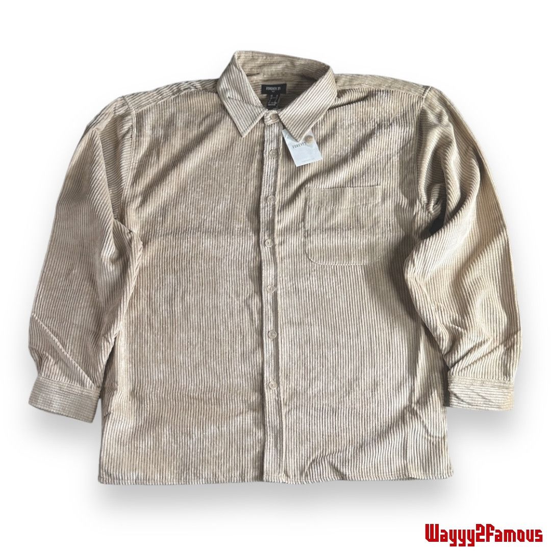 Caramel Corduroy Button Up