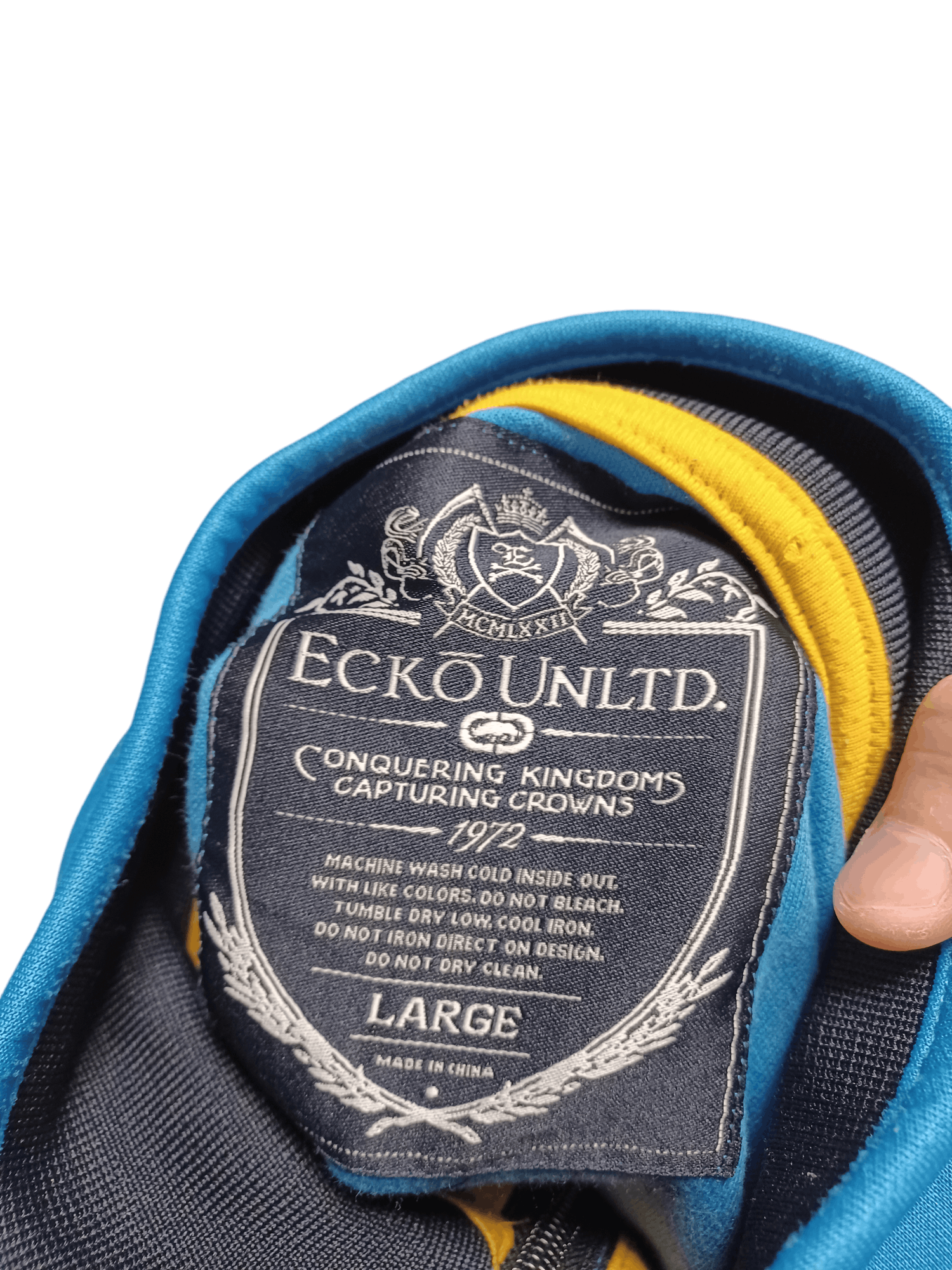 Ecko Unltd. ECKO UNLTD BIGLOGO EMBROIDERED TRACKING JACKET SK8 DRILL Size US L / EU 52-54 / 3 - 6 Thumbnail