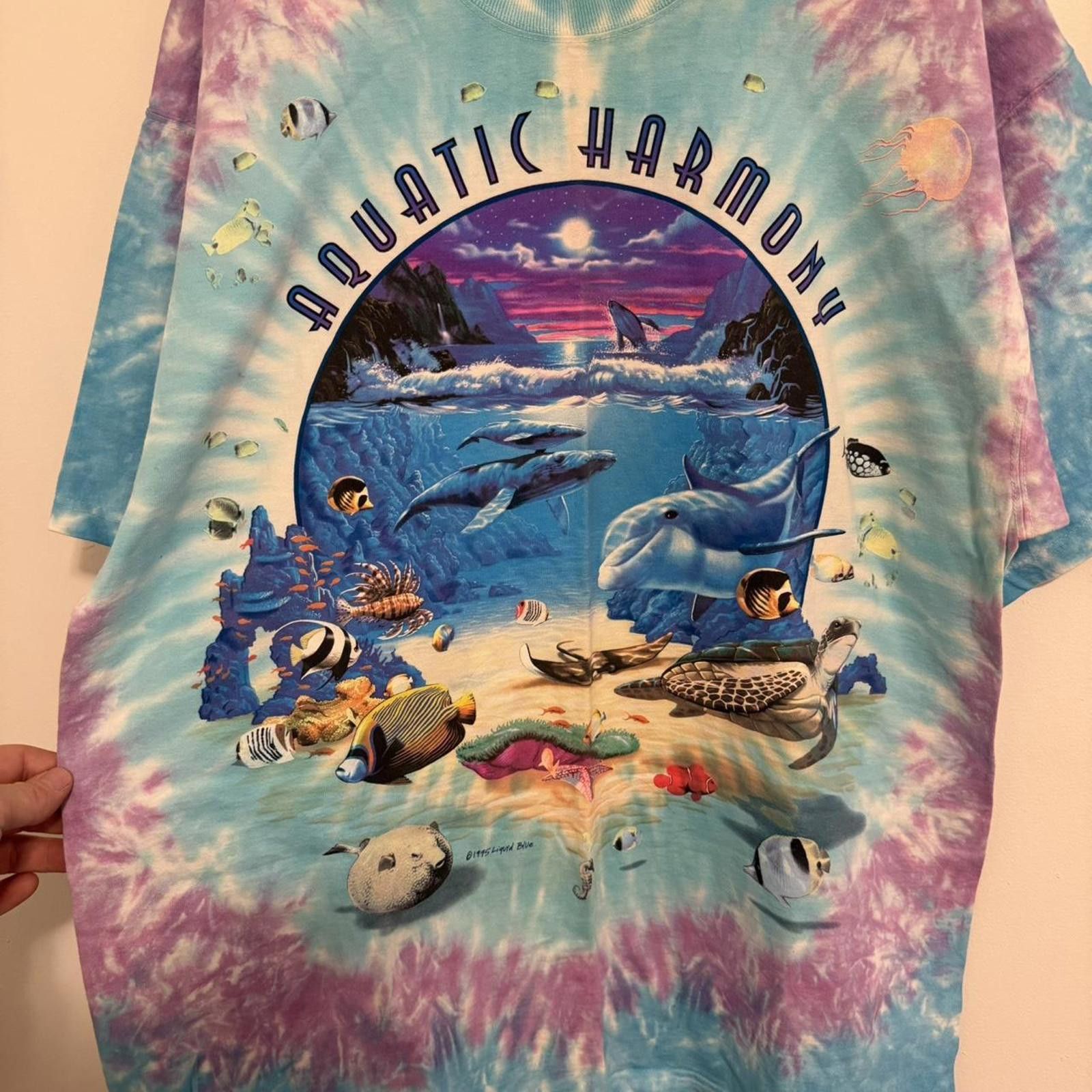 Liquid Blue Vintage aquatic harmony liquid blue t shirt 1995 XL AOP Size US XL / EU 56 / 4 - 2 Thumbnail