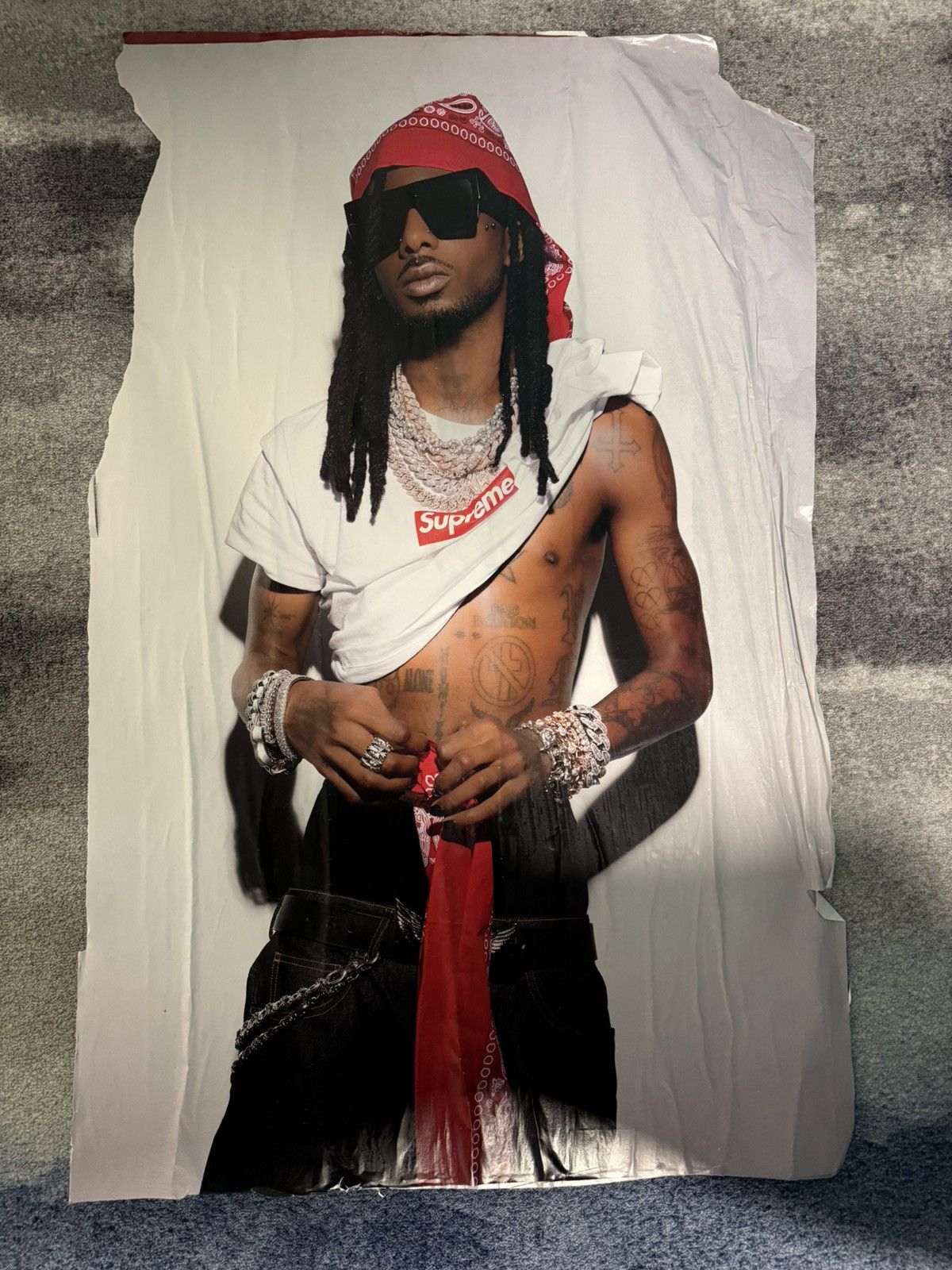 Supreme Playboi Carti Supreme Poster 2025 (Original) Rare Collectors Size ONE SIZE - 5 Thumbnail