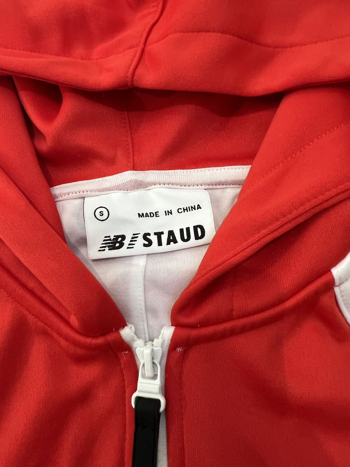 New Balance STAUD New Balance Hooded Color-block Jersey Track Jacket Size S / US 4 / IT 40 - 3 Thumbnail